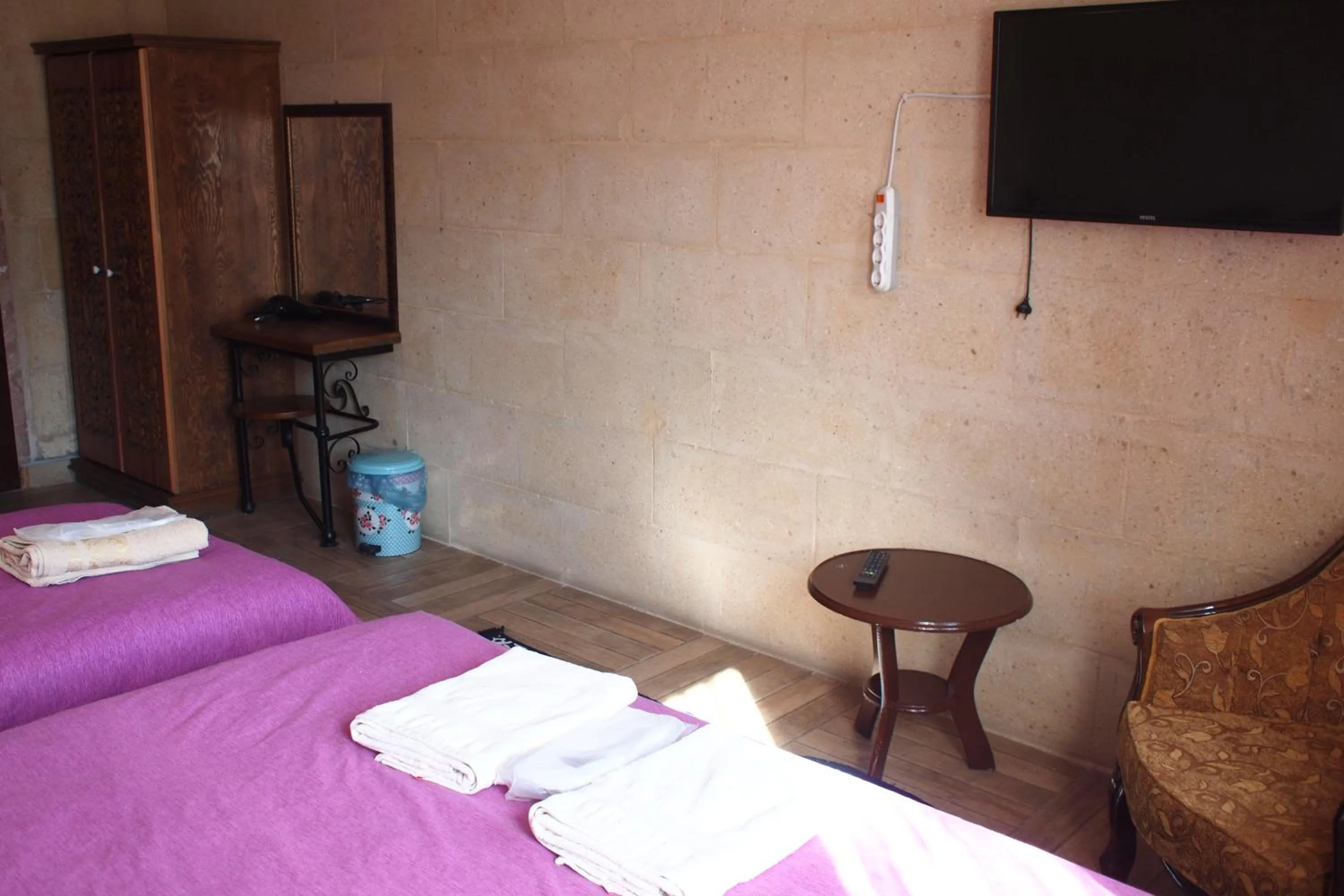 Seating area in Emre's Stone House