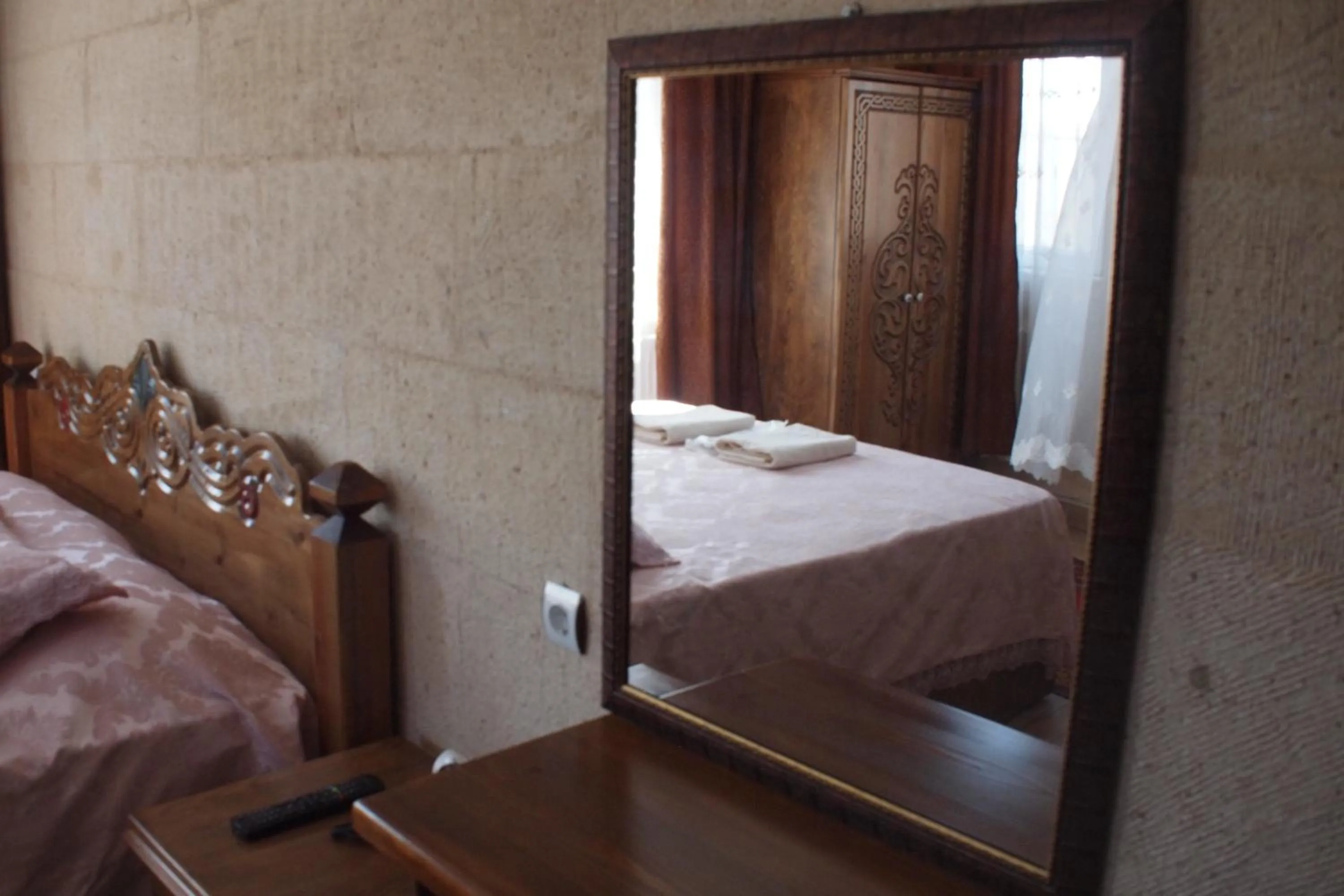 Bed in Emre's Stone House