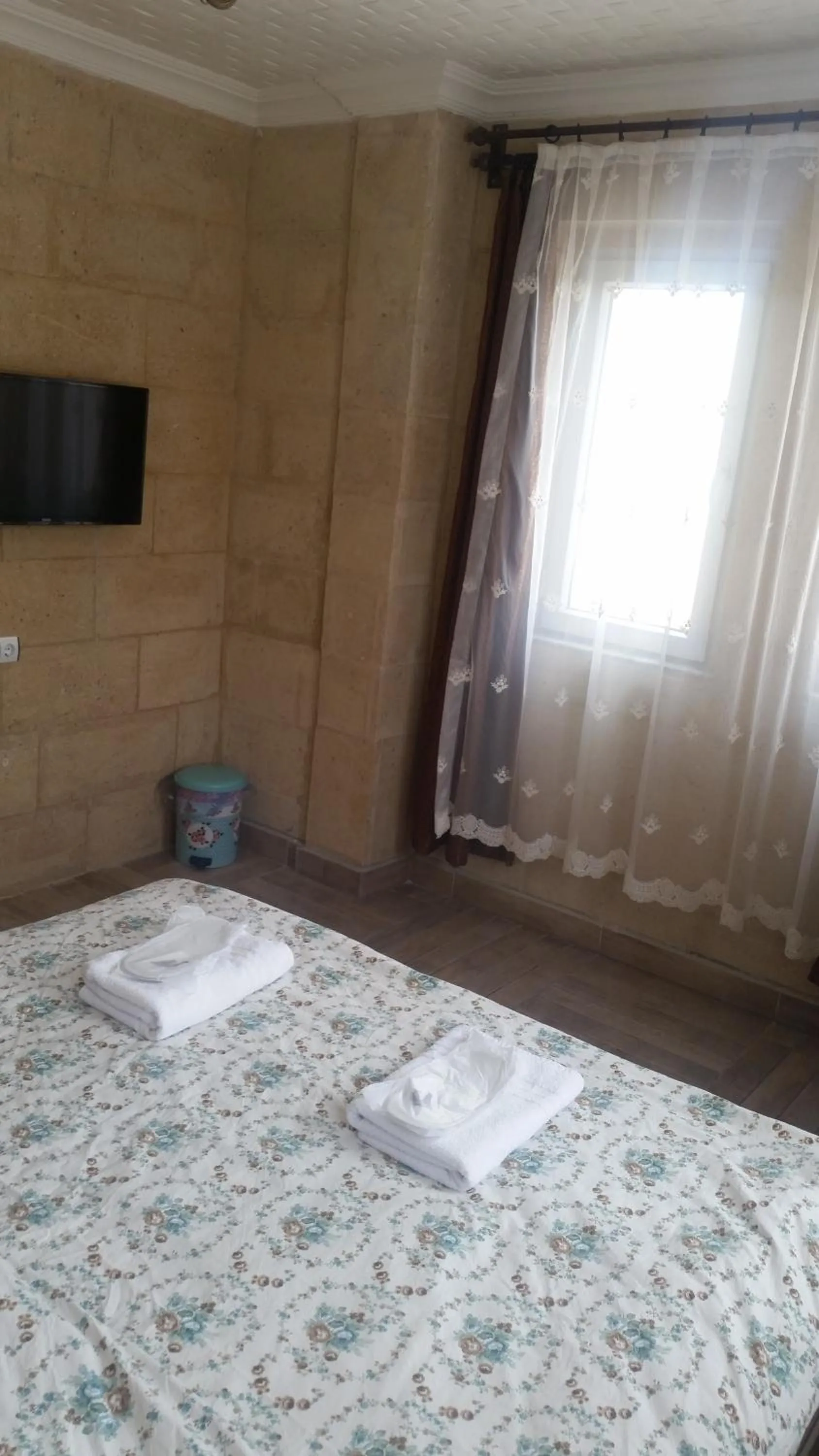 Bed in Emre's Stone House