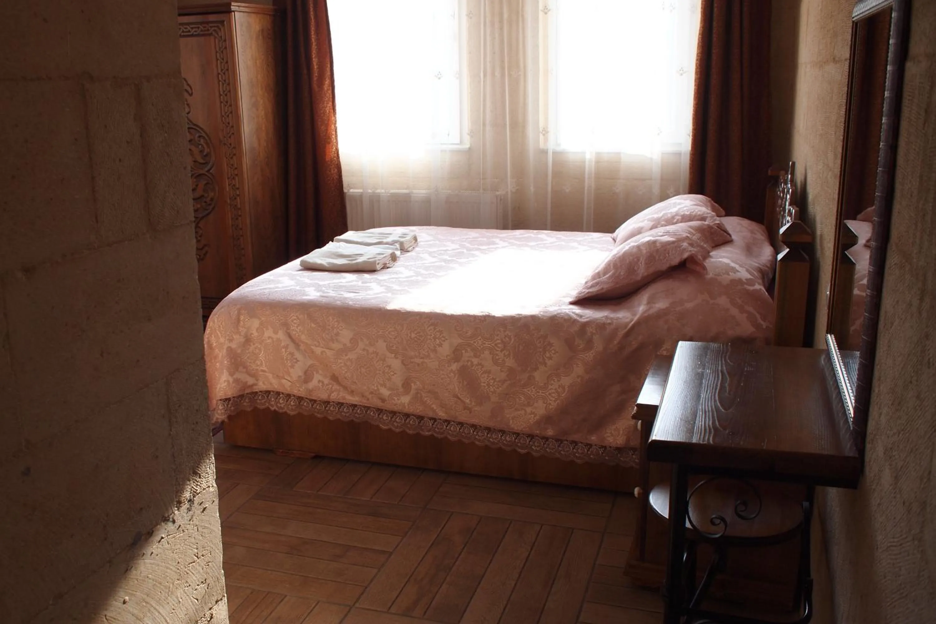 Bed in Emre's Stone House