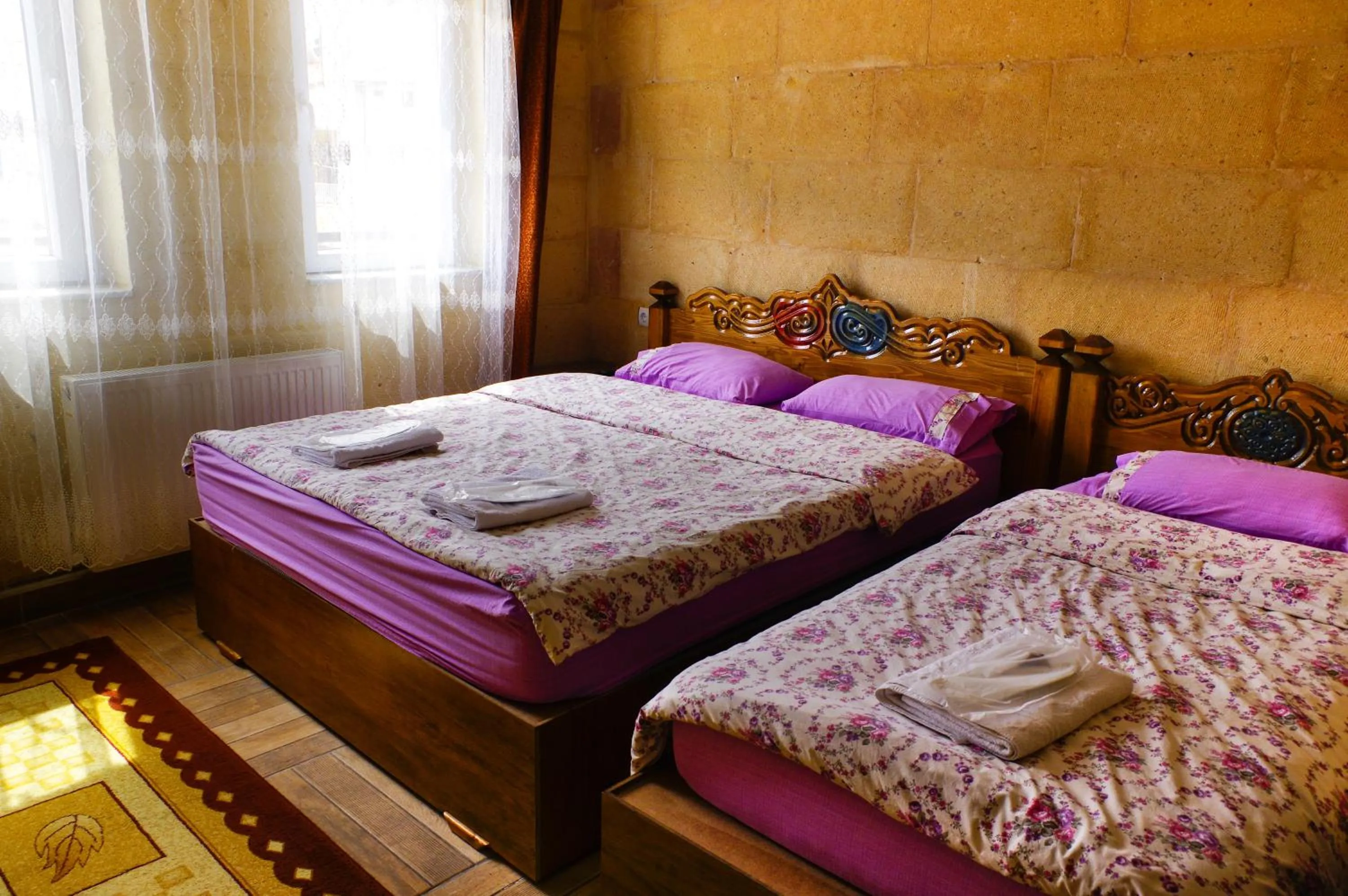 Bed in Emre's Stone House