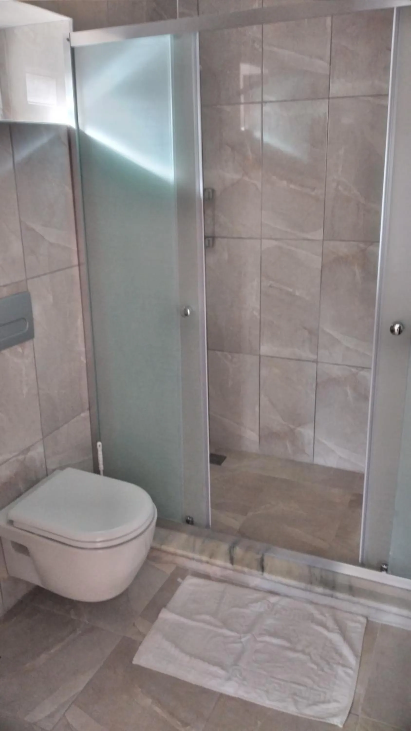 Shower in Emre's Stone House