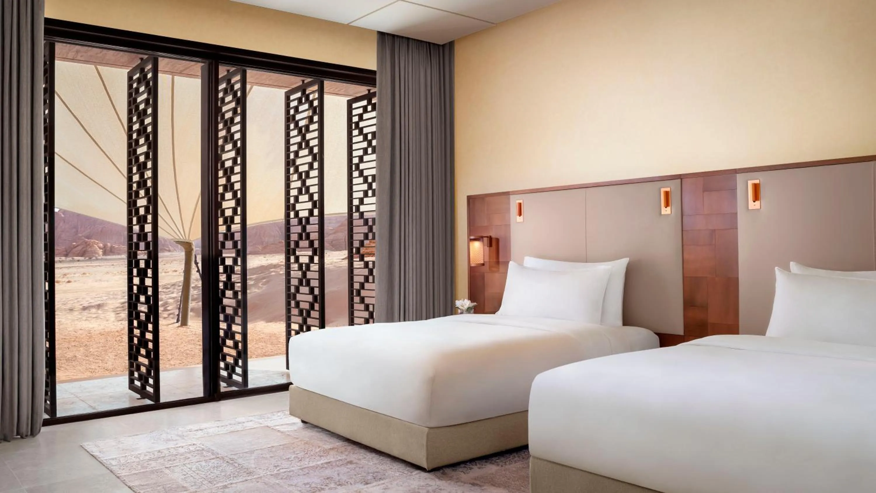 Photo of the whole room, Bed in Banyan Tree AlUla