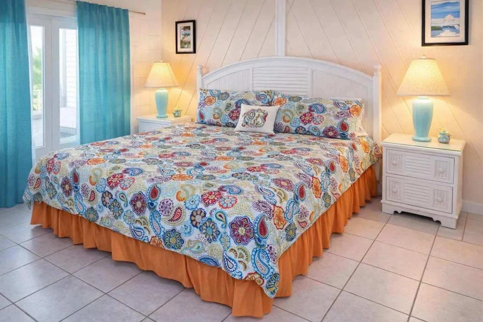 Bed in Caribbean Vibes House