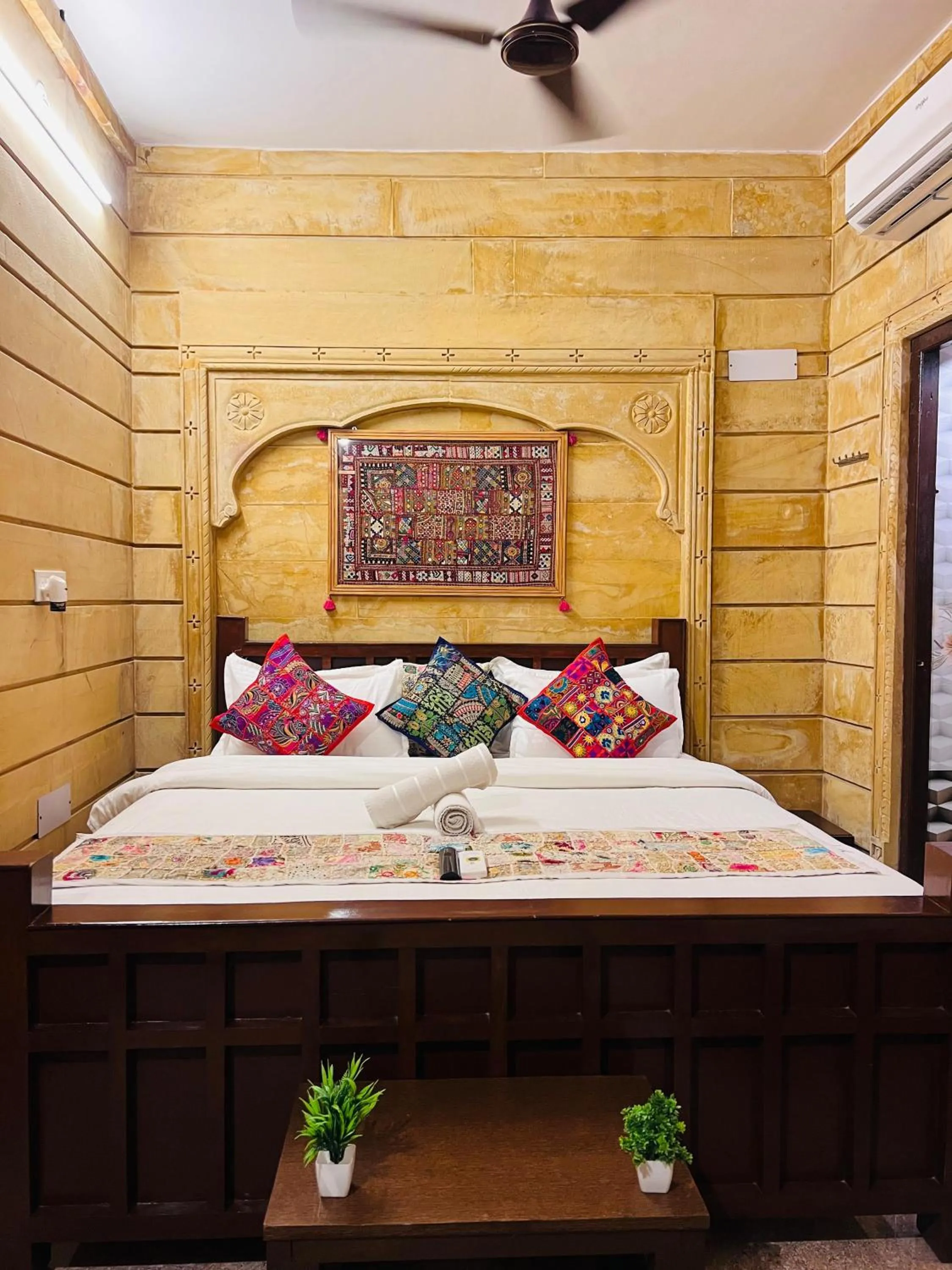 View (from property/room), Bed in Relax Inn Jaisalmer