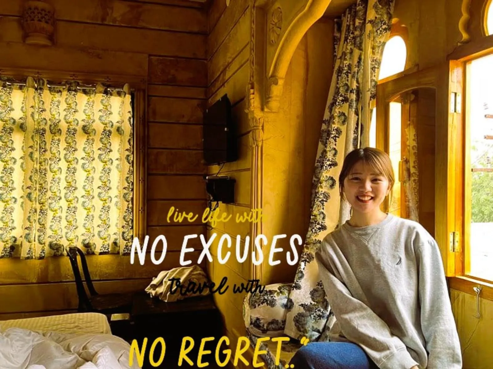 Text overlay in Relax Inn Jaisalmer