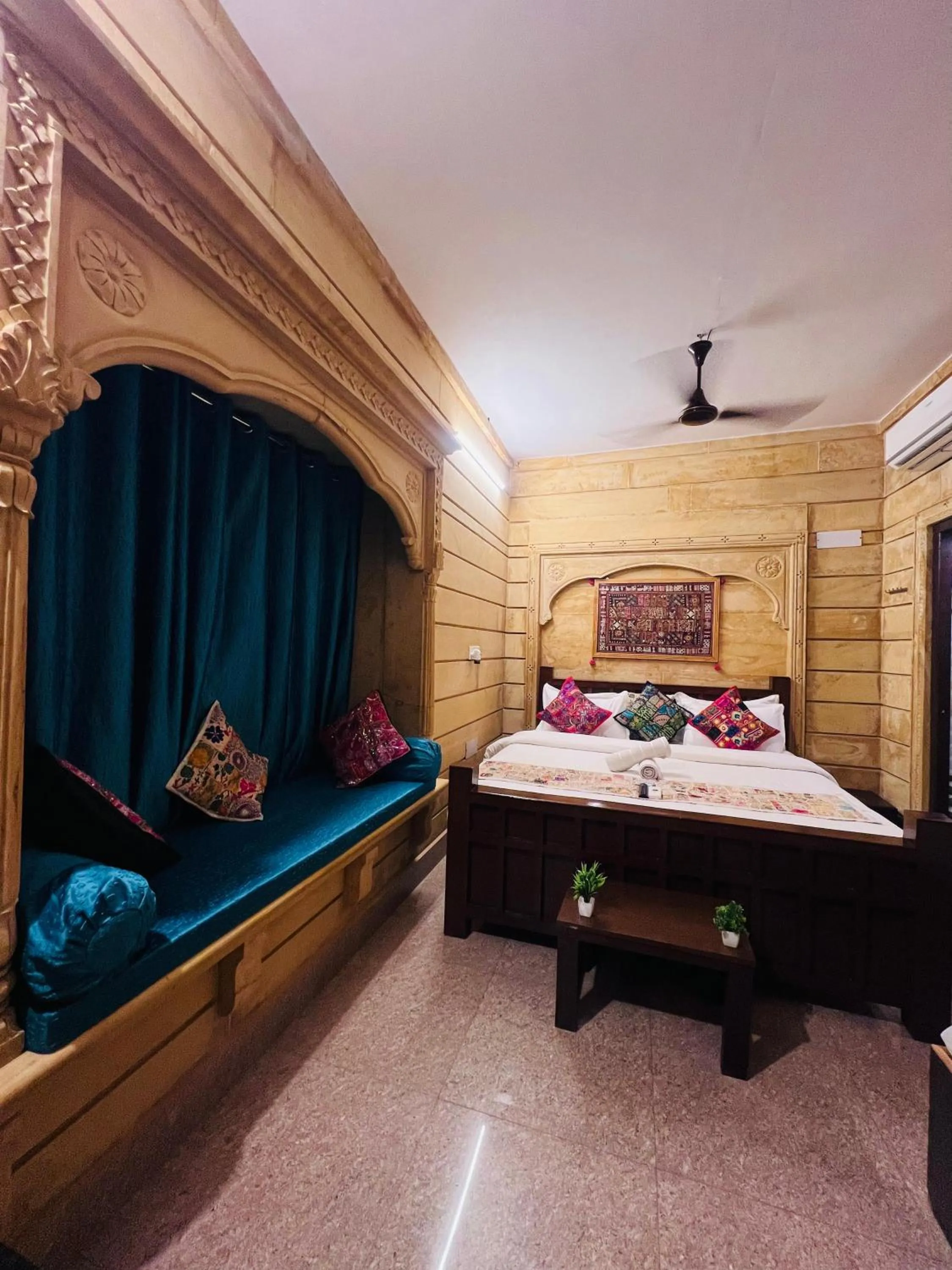 View (from property/room), Bed in Relax Inn Jaisalmer