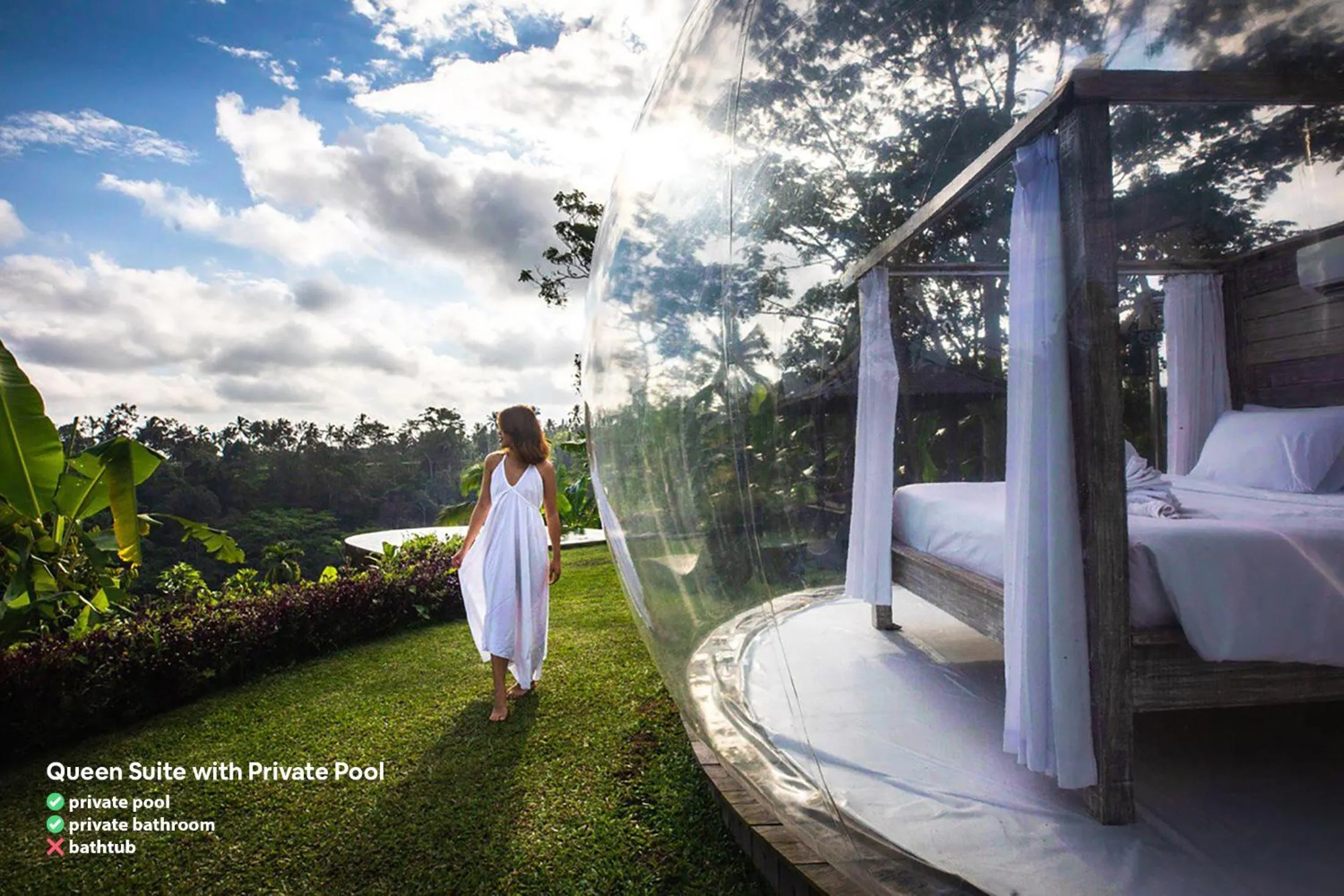 Bed in Bubble Hotel Bali Ubud - Adults Only