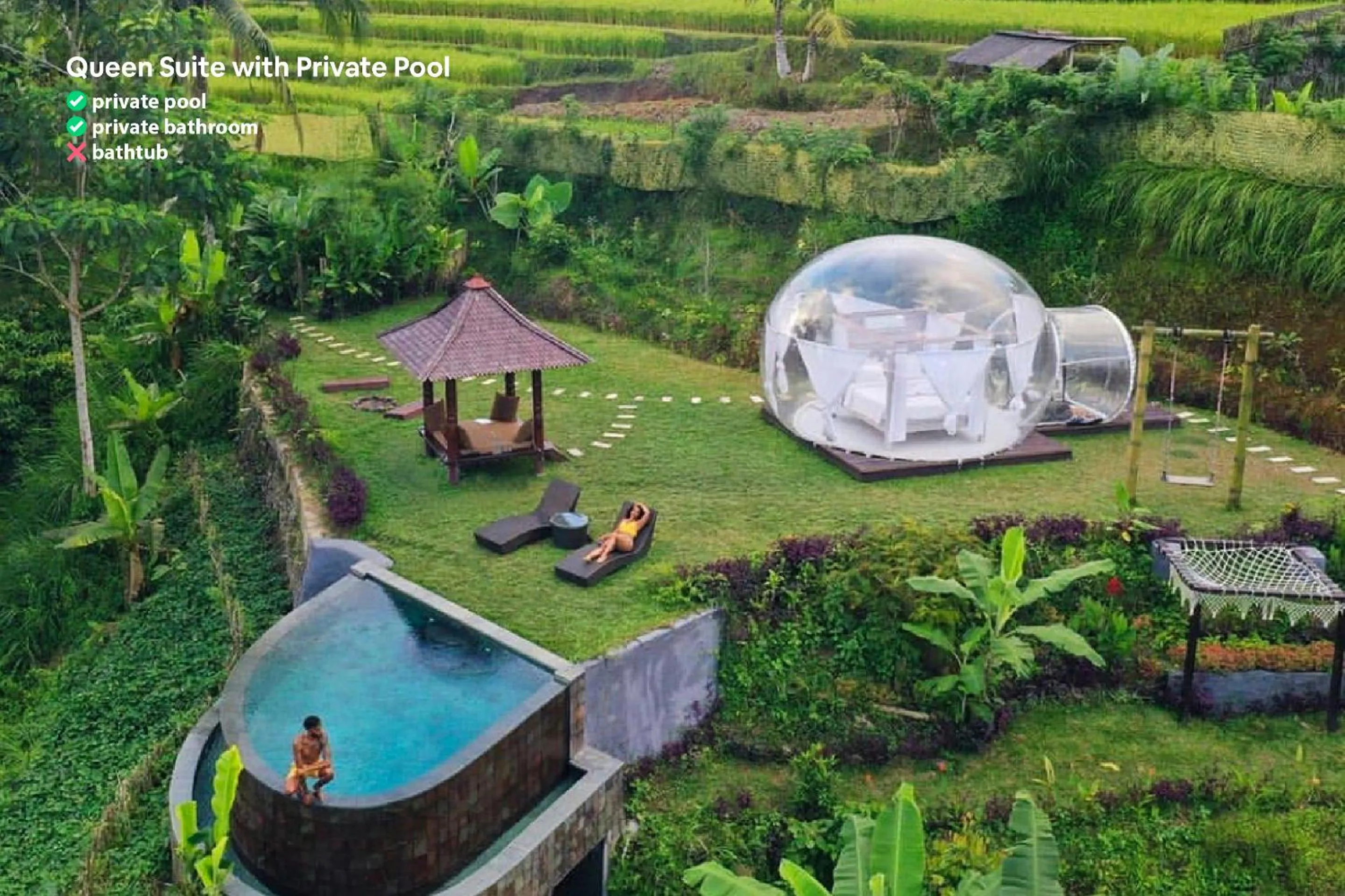 Natural landscape in Bubble Hotel Bali Ubud - Adults Only