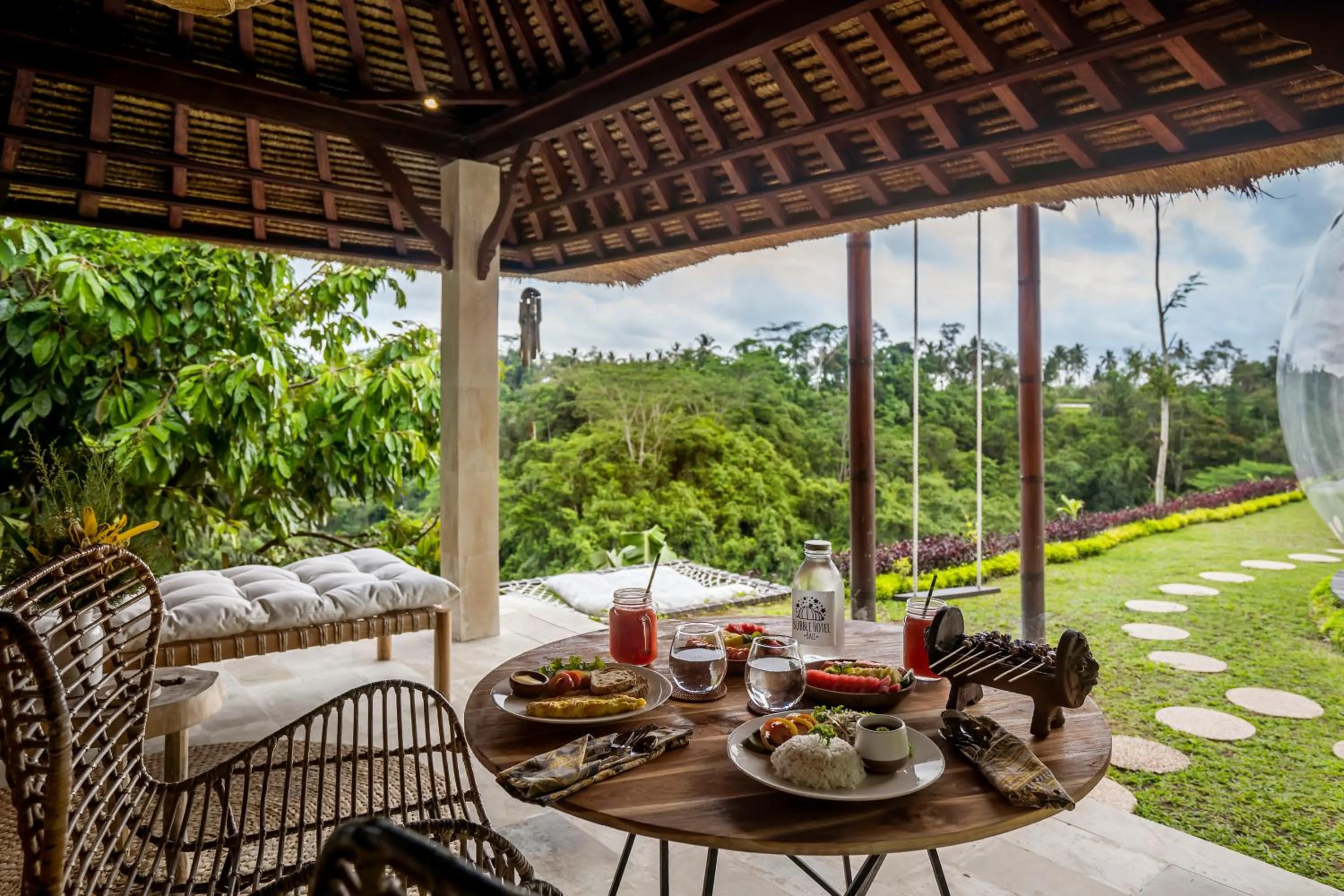 Patio in Bubble Hotel Bali Ubud - Adults Only