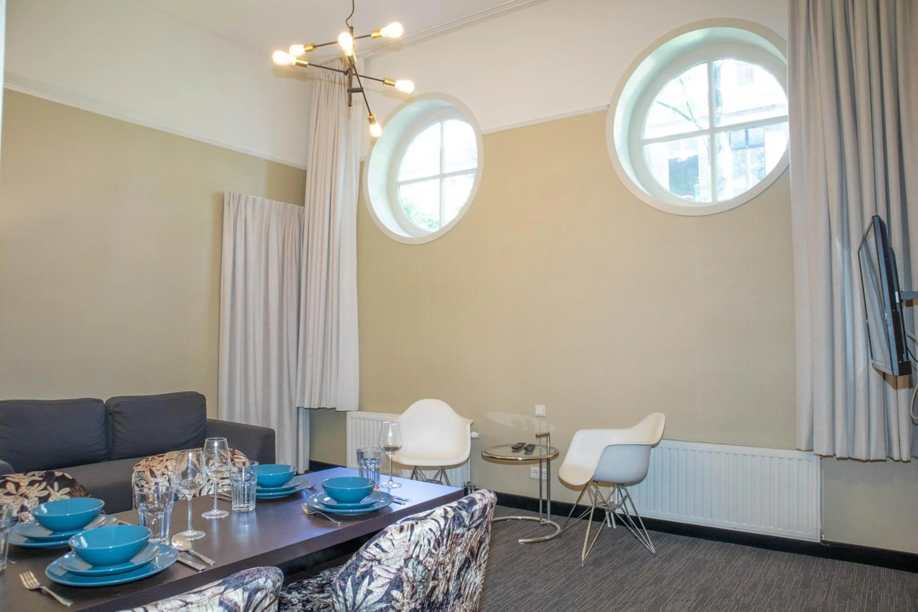 Living room in Golden Mansion Aparthotel