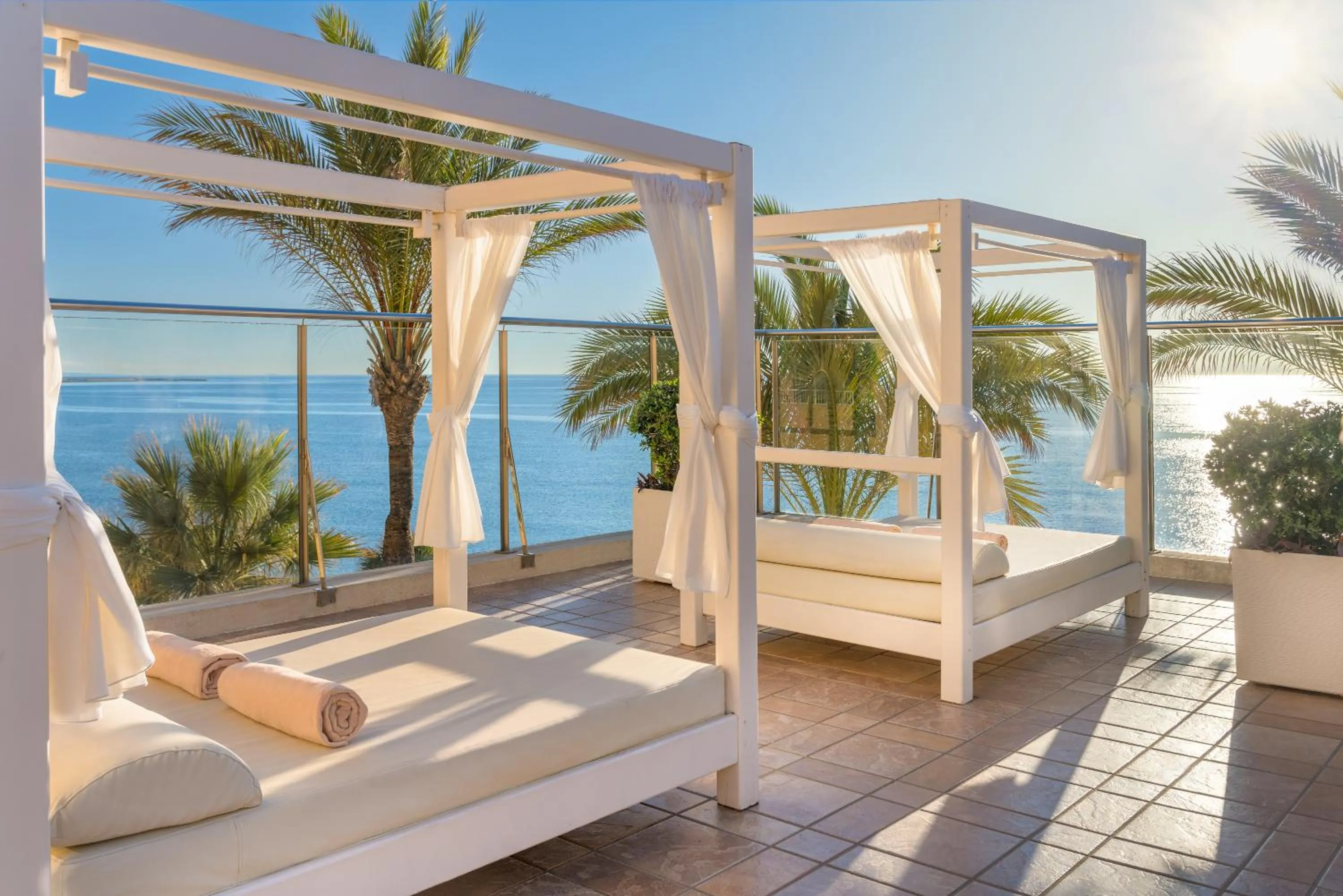 Solarium in Elba Estepona Gran Hotel & Thalasso Spa