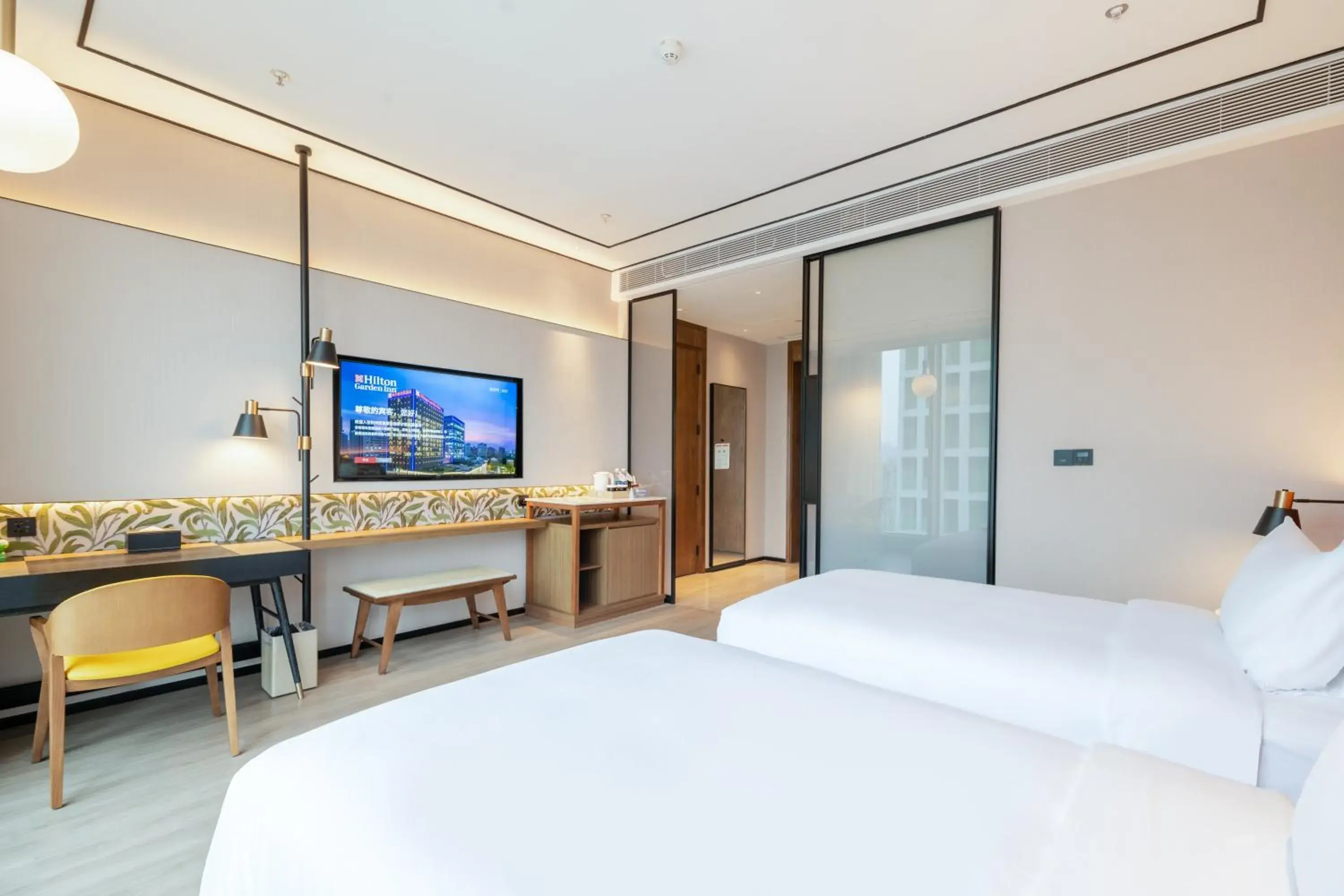 Bed in Hilton Garden Inn Hangzhou Xixi Zijingang Bed in Hilton Garden Inn Hangzhou Xixi Zijingang