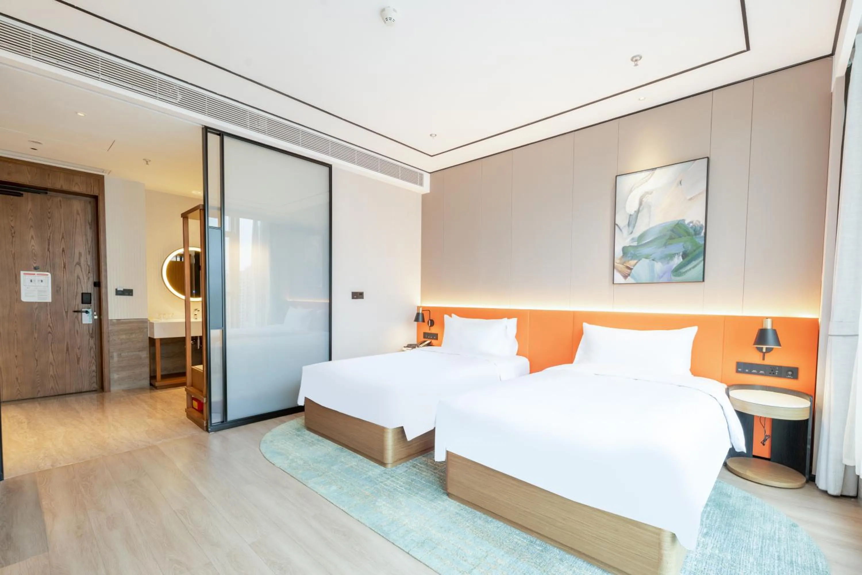 Bed in Hilton Garden Inn Hangzhou Xixi Zijingang