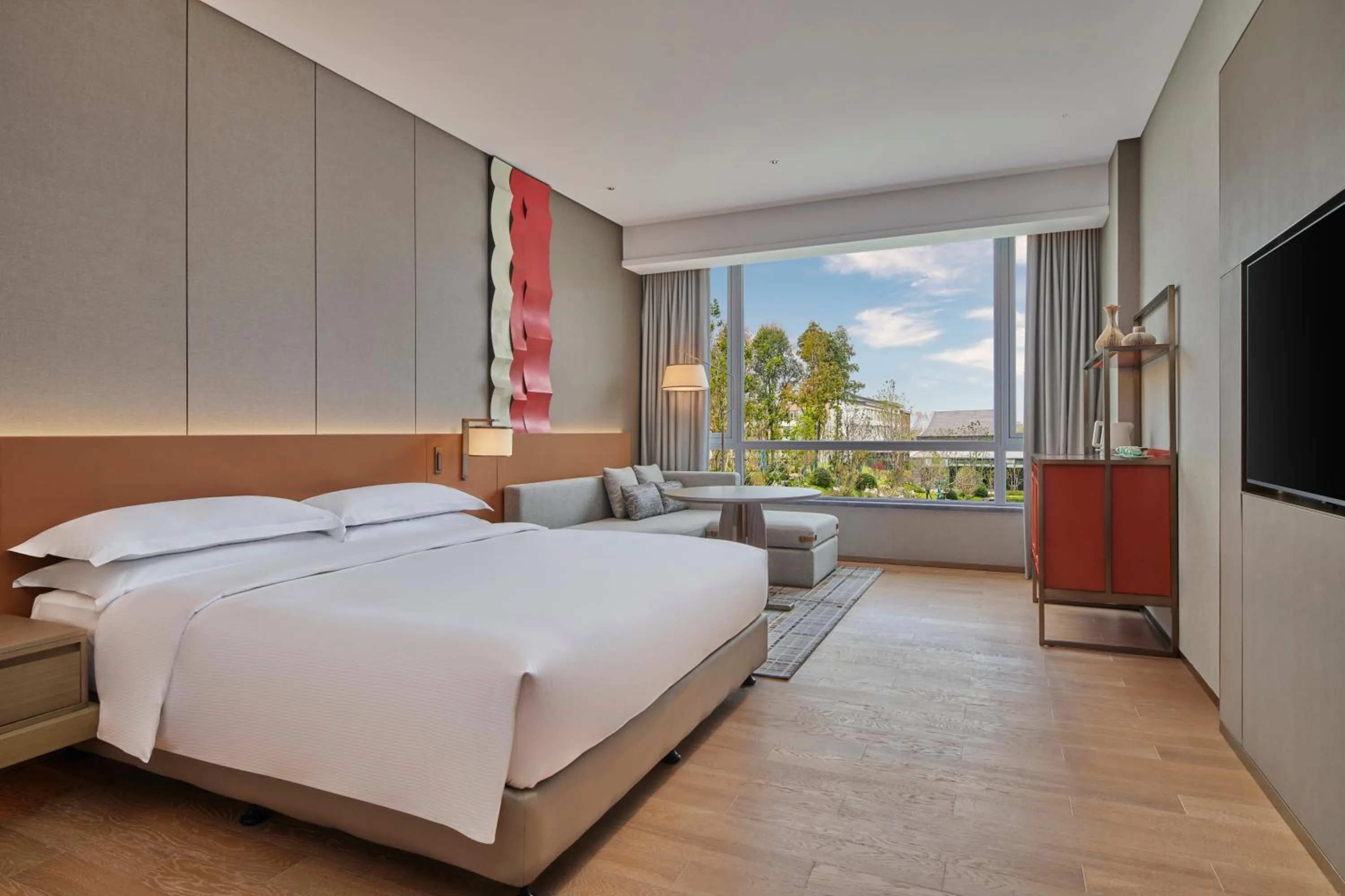 Bedroom, Bed in DoubleTree by Hilton Jiangxi Fuzhou