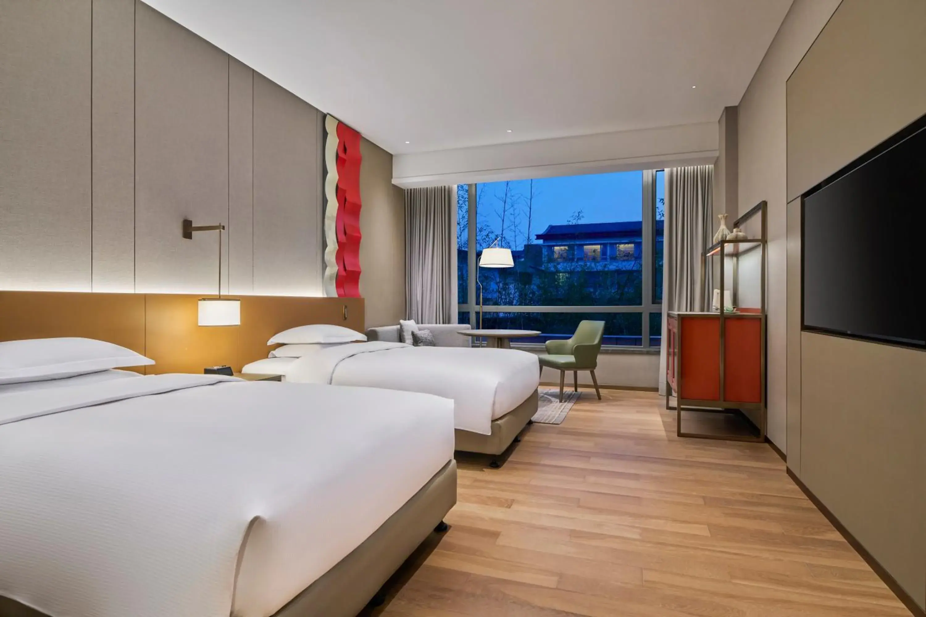 Bed in DoubleTree by Hilton Jiangxi Fuzhou Bed in DoubleTree by Hilton Jiangxi Fuzhou