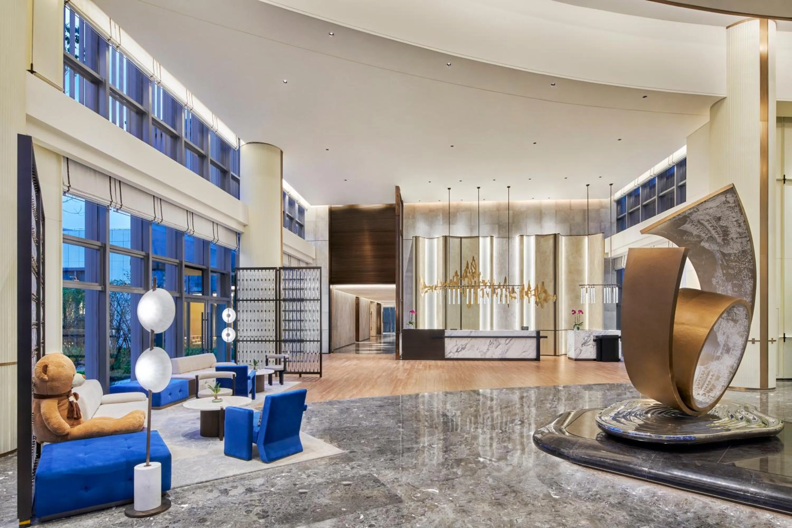 Lobby or reception in DoubleTree by Hilton Jiangxi Fuzhou