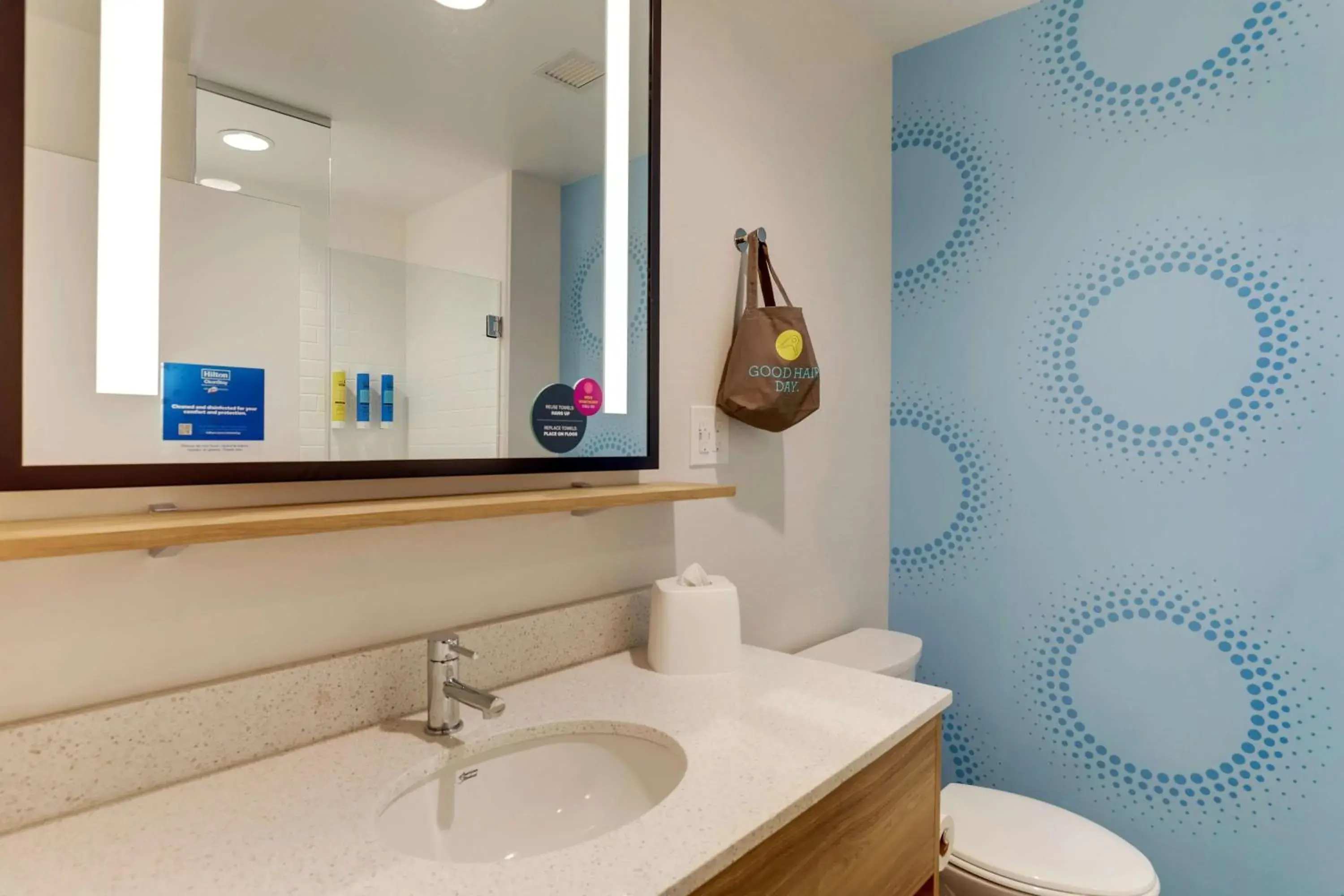 Bathroom in Tru By Hilton Smithfield I-95 Bathroom in Tru By Hilton Smithfield I-95