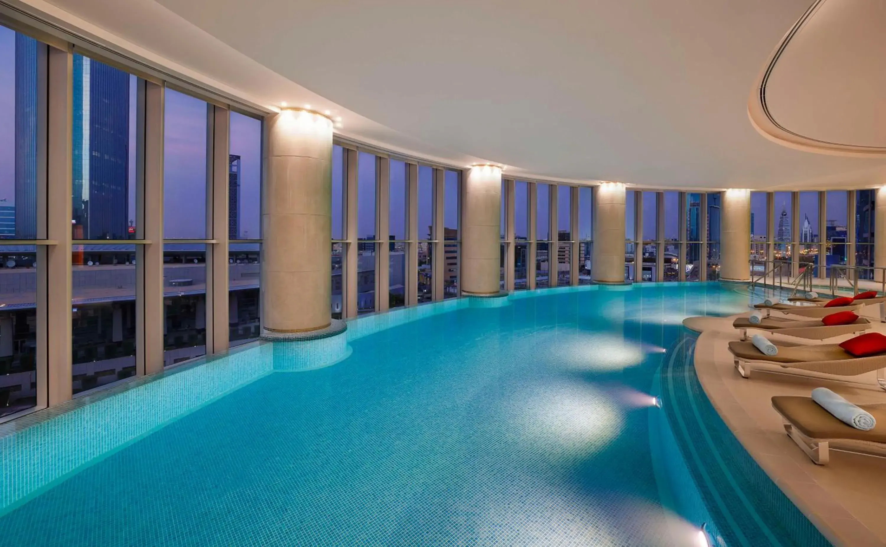 Pool view in Hilton Riyadh Olaya Pool view in Hilton Riyadh Olaya