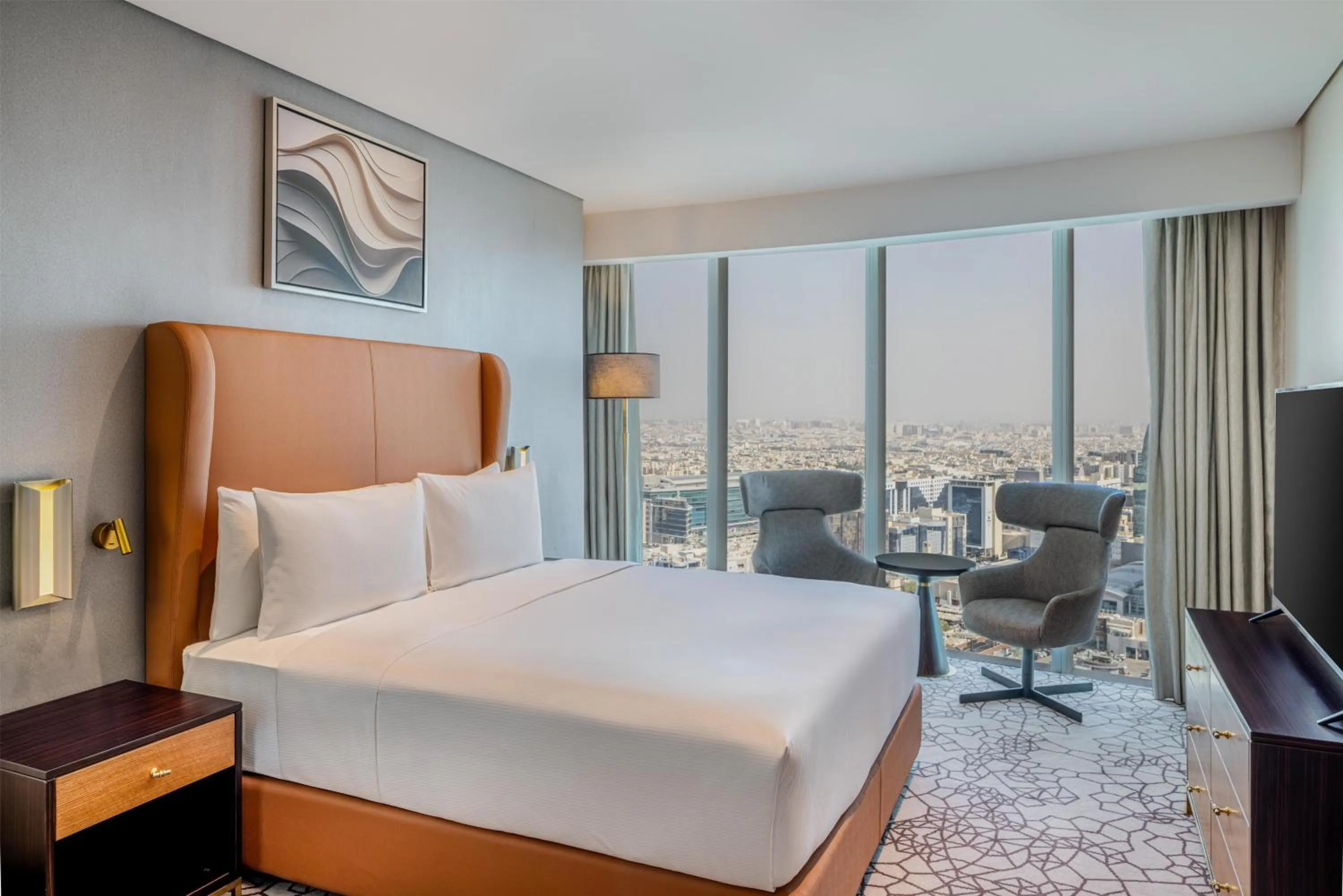 Bed in Hilton Riyadh Olaya