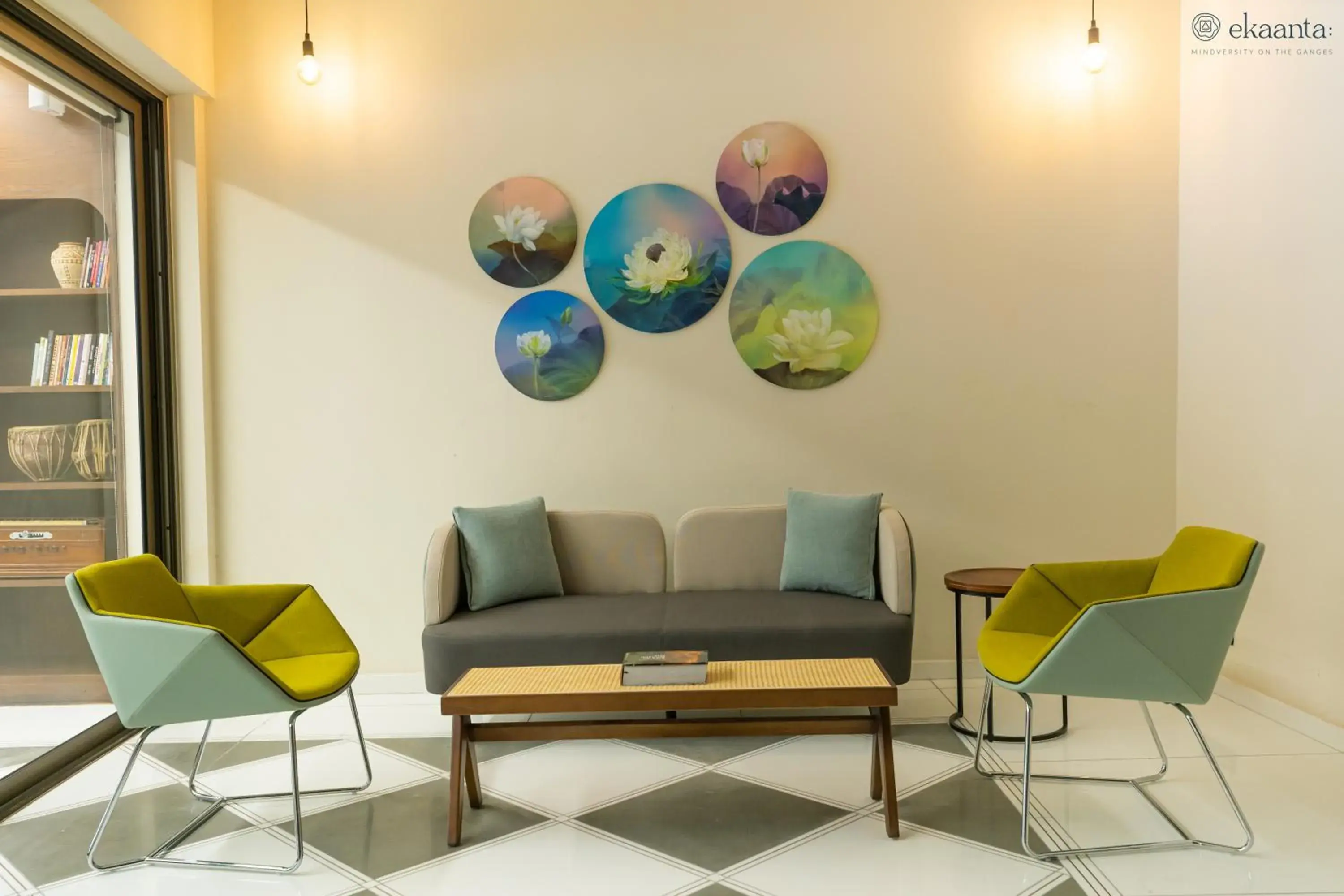 Seating area in EKAANTA Seating area in EKAANTA