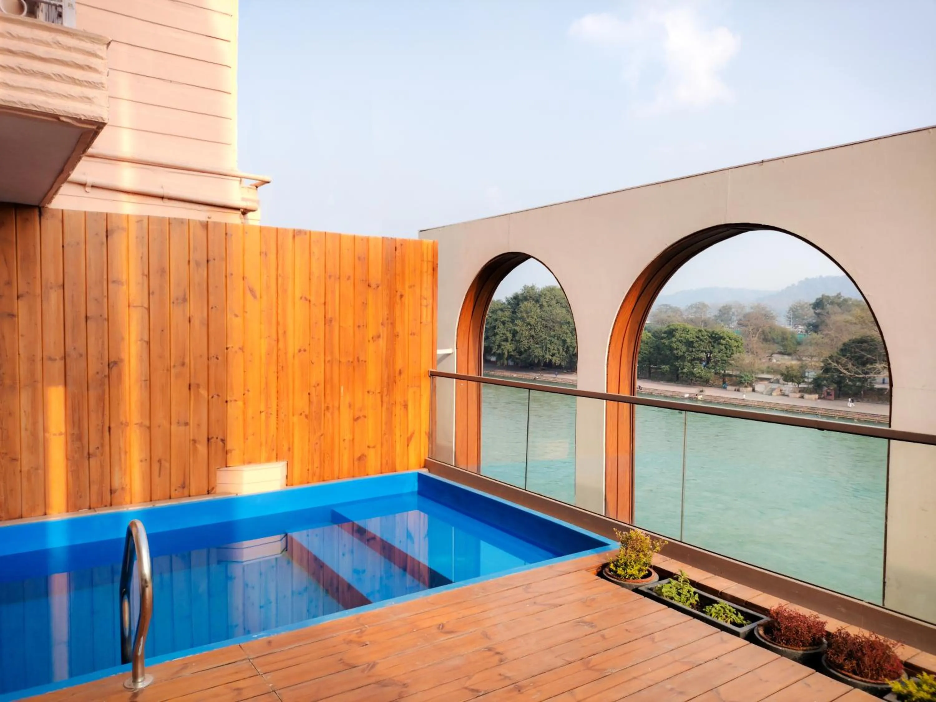 Pool view in EKAANTA