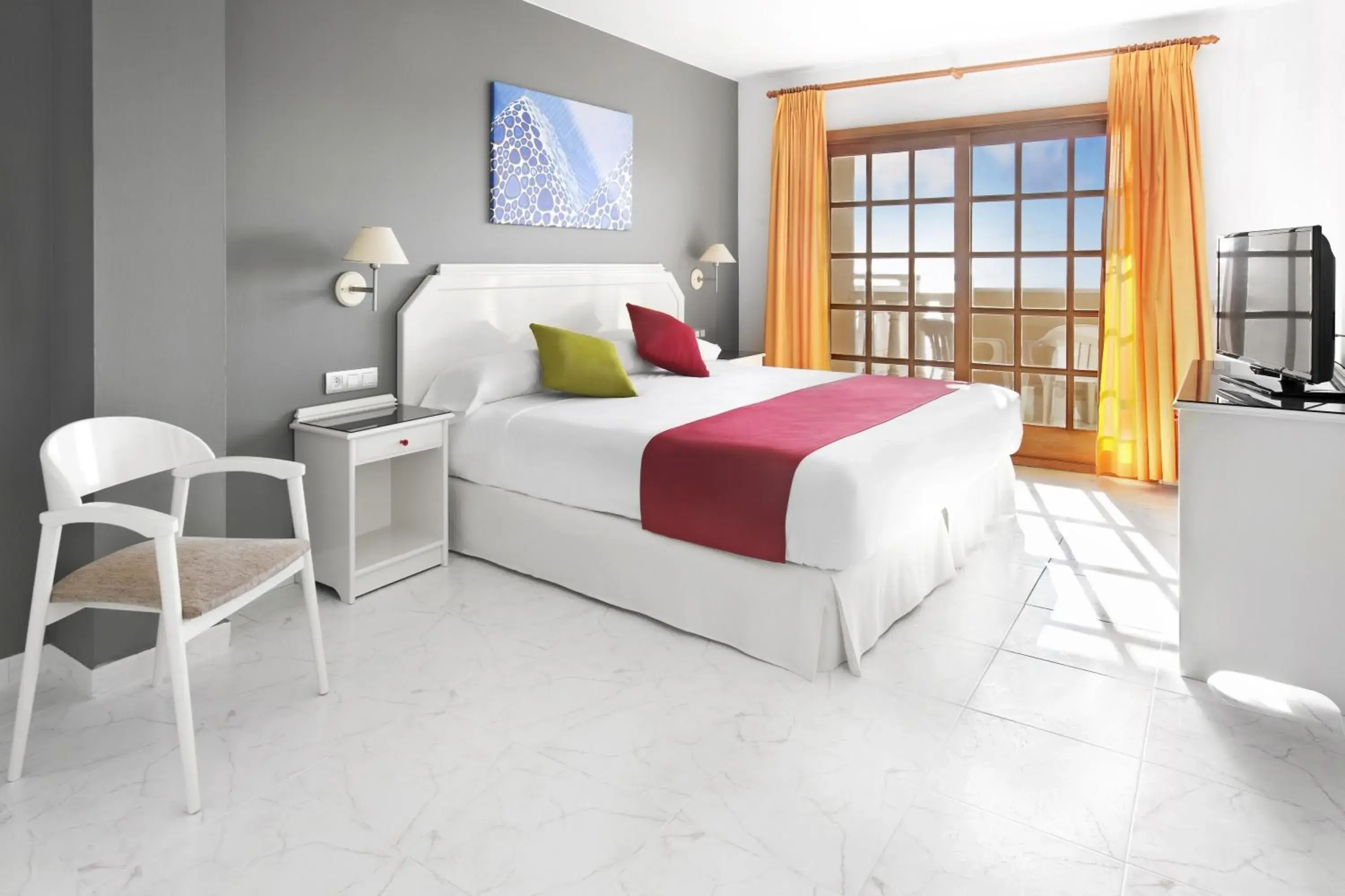 Bedroom, Bed in Elba Castillo San Jorge & Antigua Suite Hotel Bedroom, Bed in Elba Castillo San Jorge & Antigua Suite Hotel