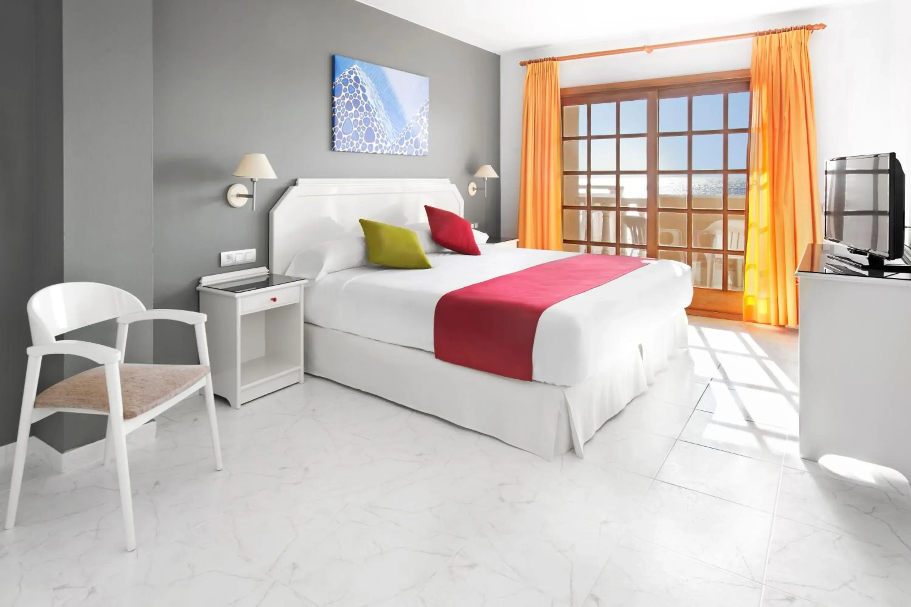 Bedroom, Bed in Elba Castillo San Jorge & Antigua Suite Hotel Bedroom, Bed in Elba Castillo San Jorge & Antigua Suite Hotel