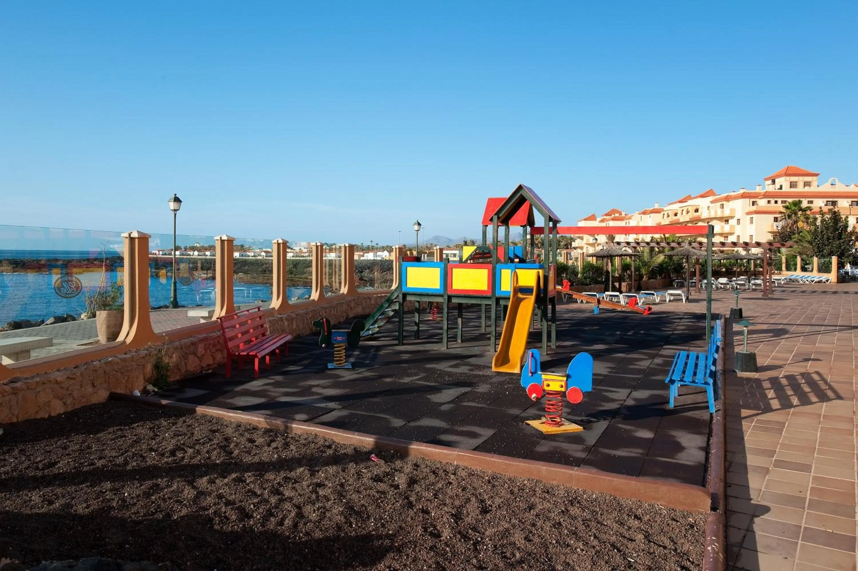 Children play ground in Elba Castillo San Jorge & Antigua Suite Hotel