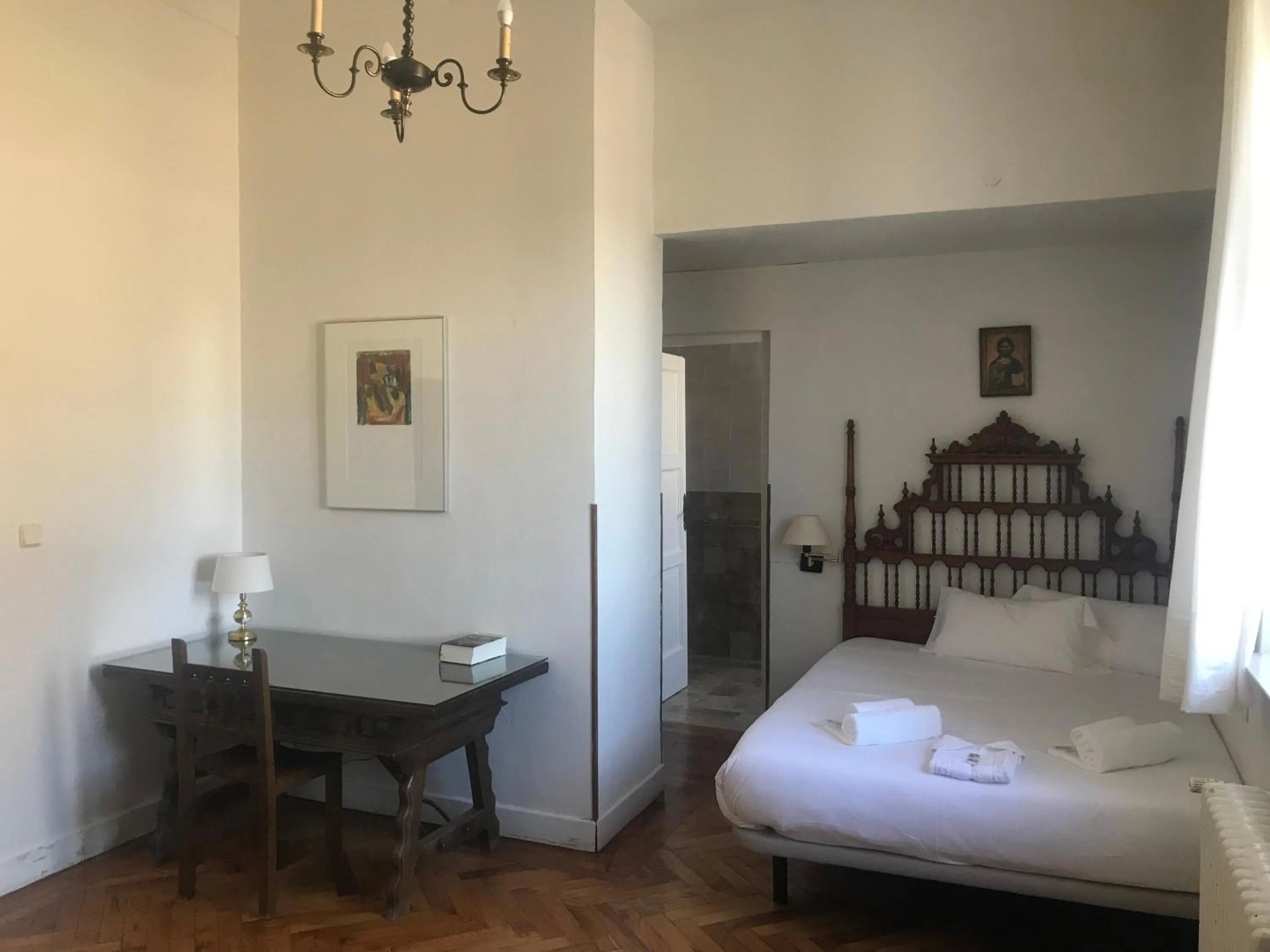 Bed in Hospedería Santa Cruz