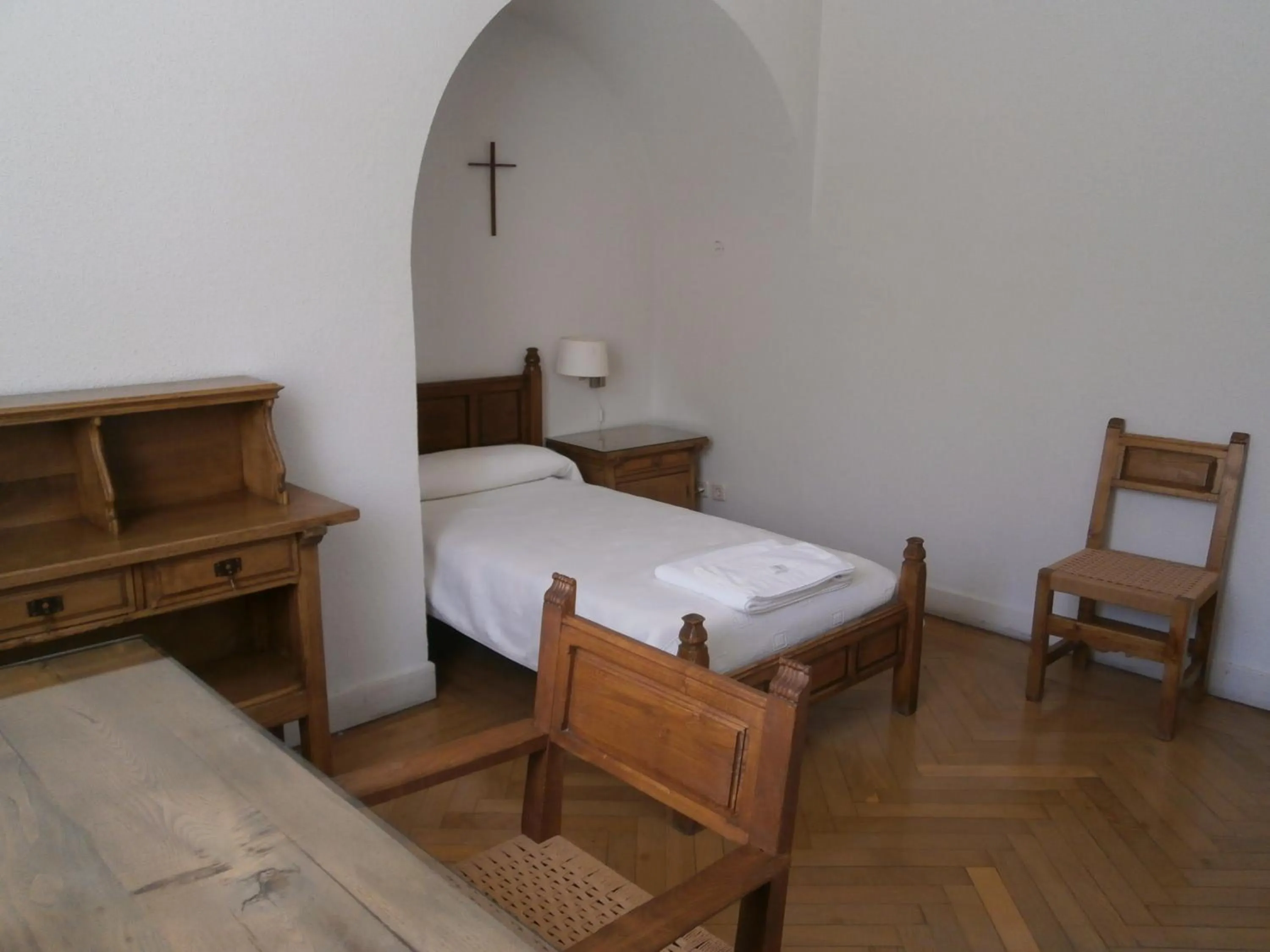 Bed in Hospedería Santa Cruz