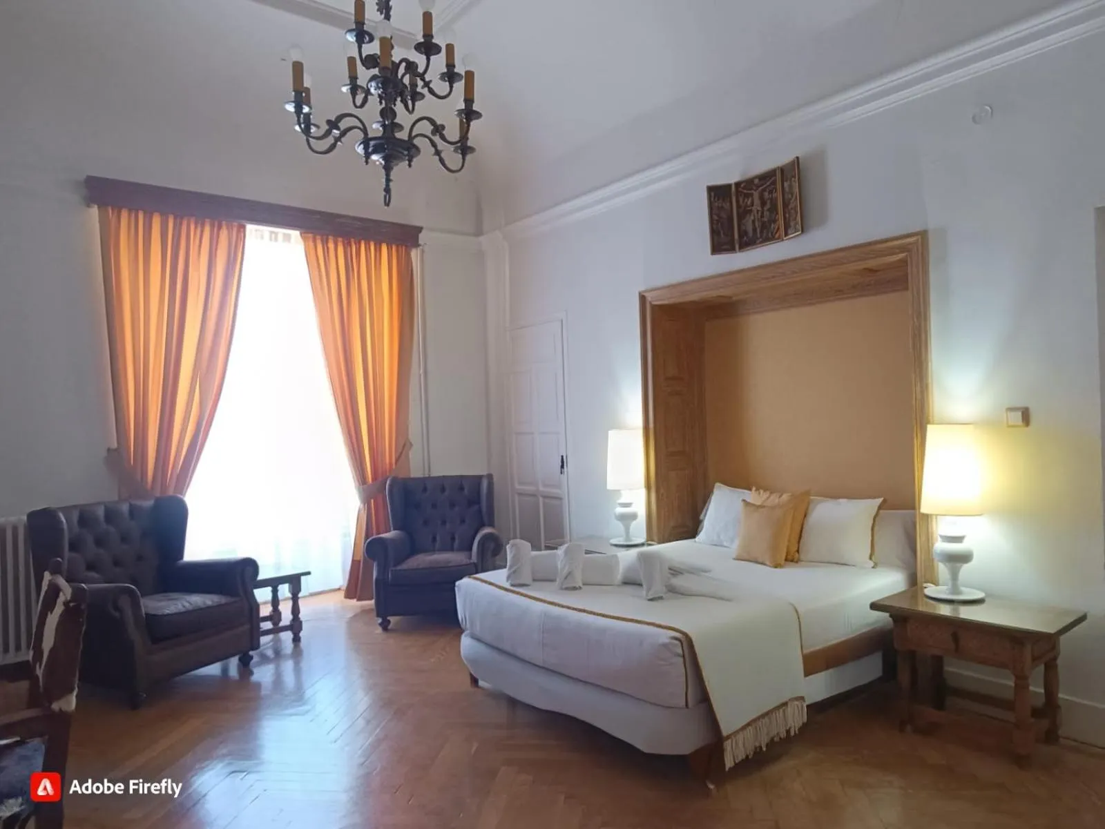 Bedroom, Bed in Hospedería Santa Cruz