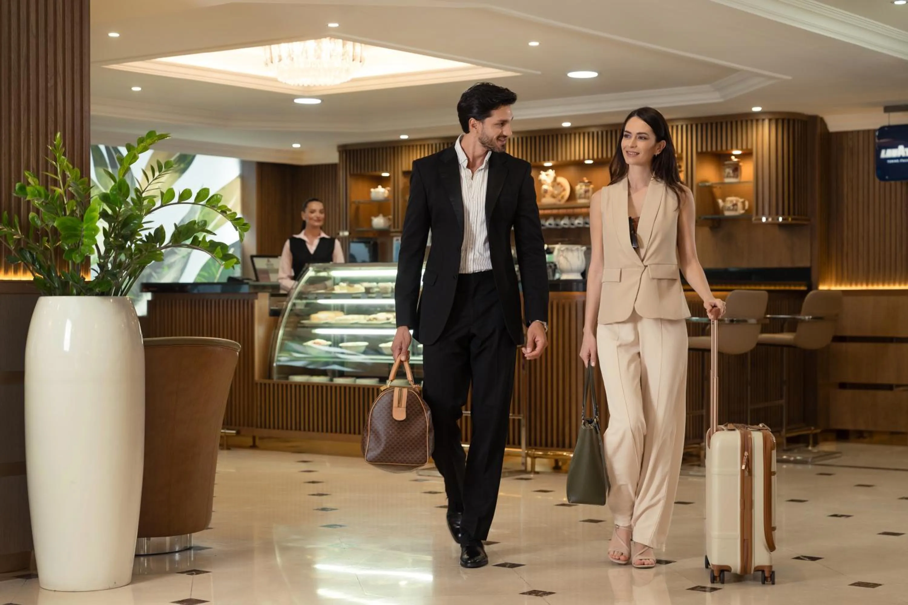 Lobby or reception in Golden Sands Suites