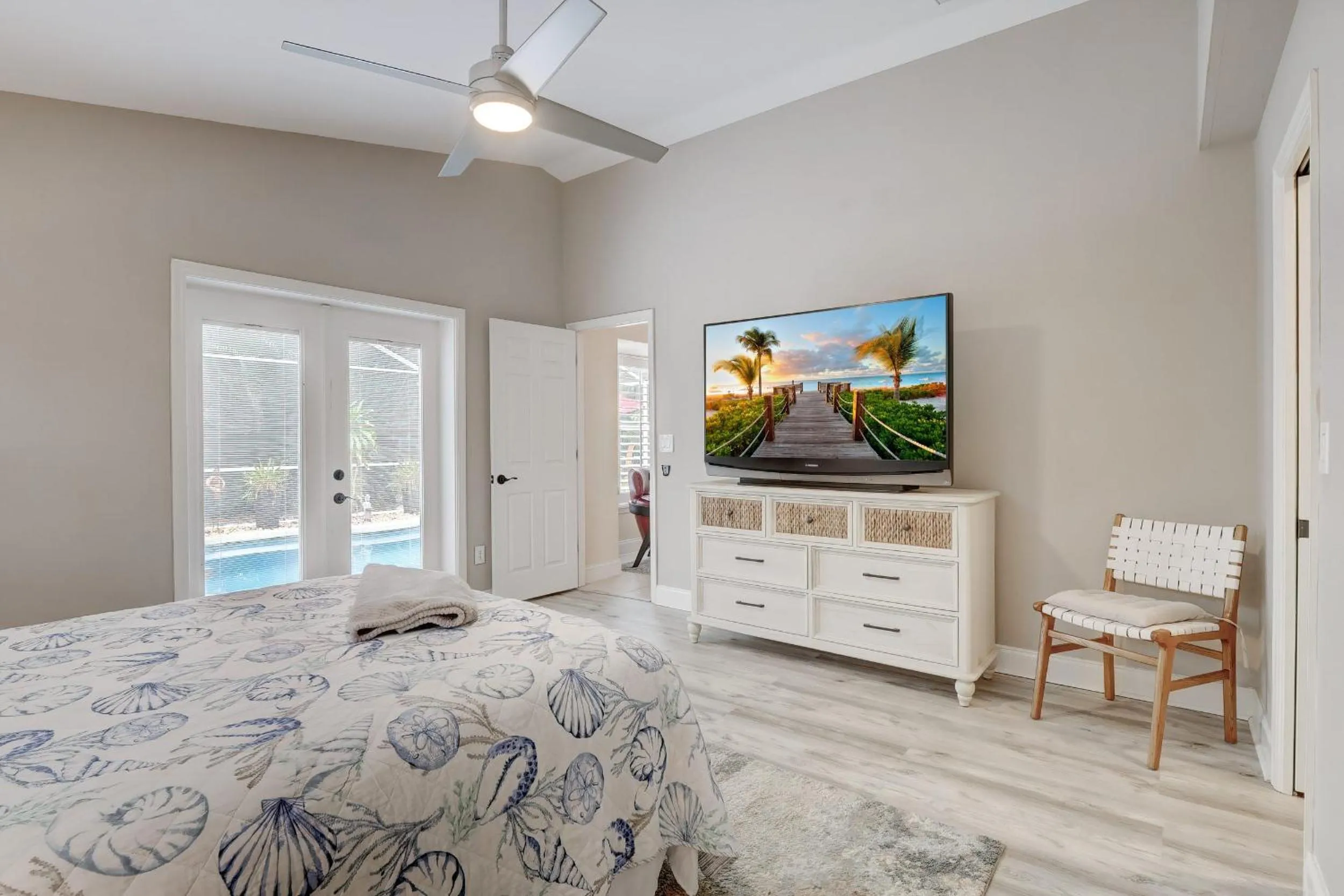 Bed in Pet Friendly Pool Home in River Reach of Naples FL
