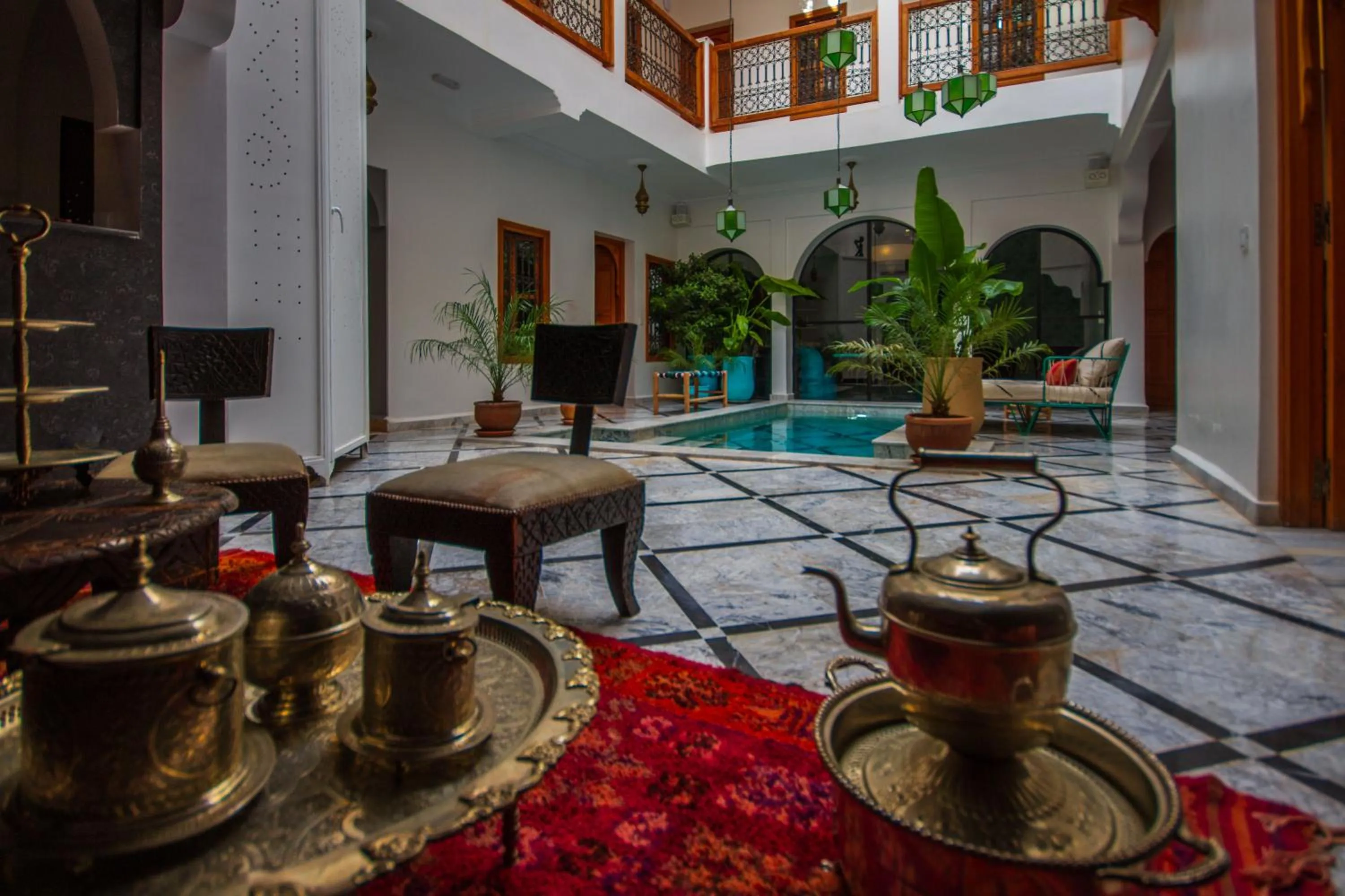 Pool view in Riad SofYan & Spa