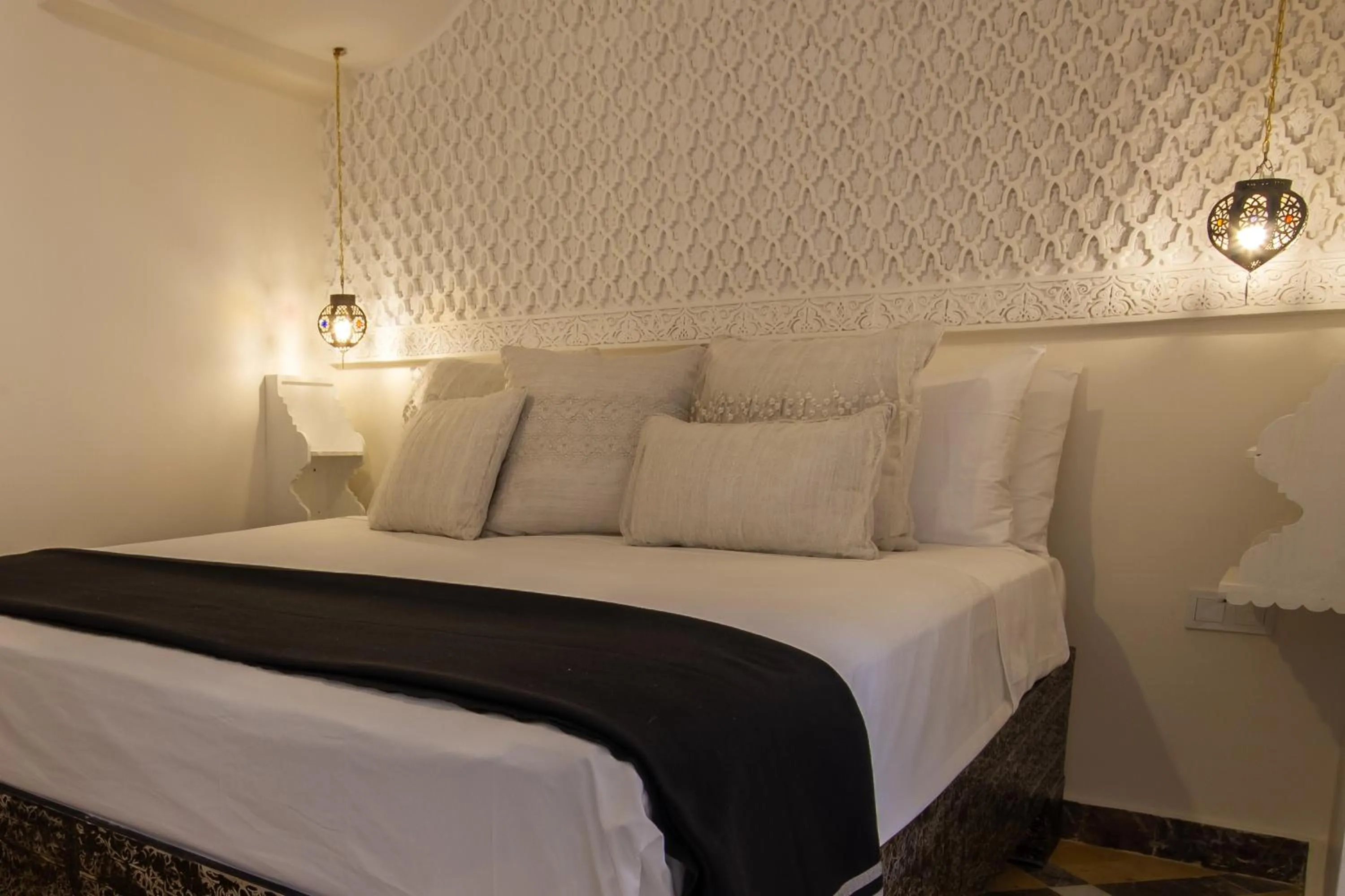 Bed in Riad SofYan & Spa