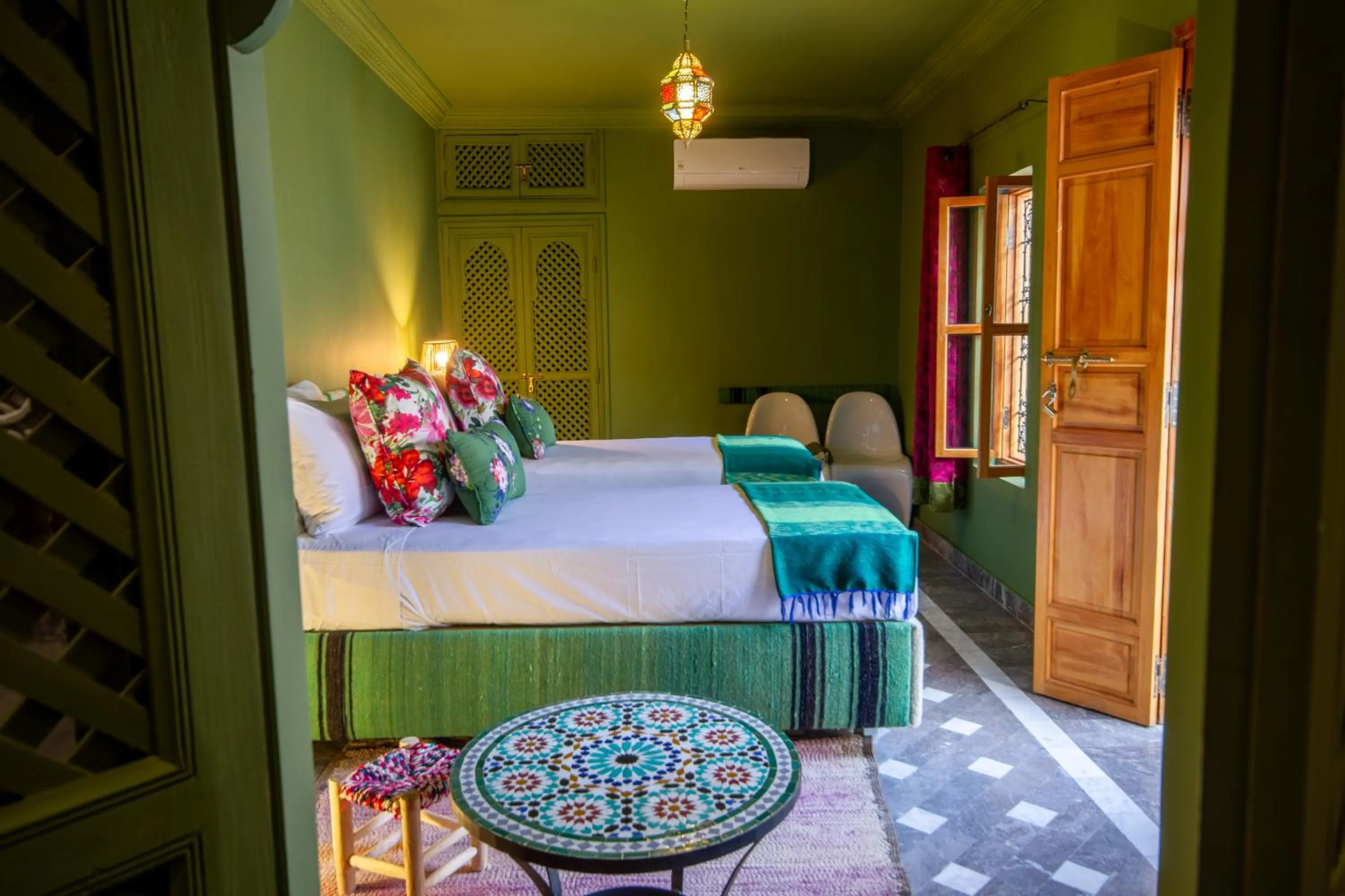 Bed in Riad SofYan & Spa