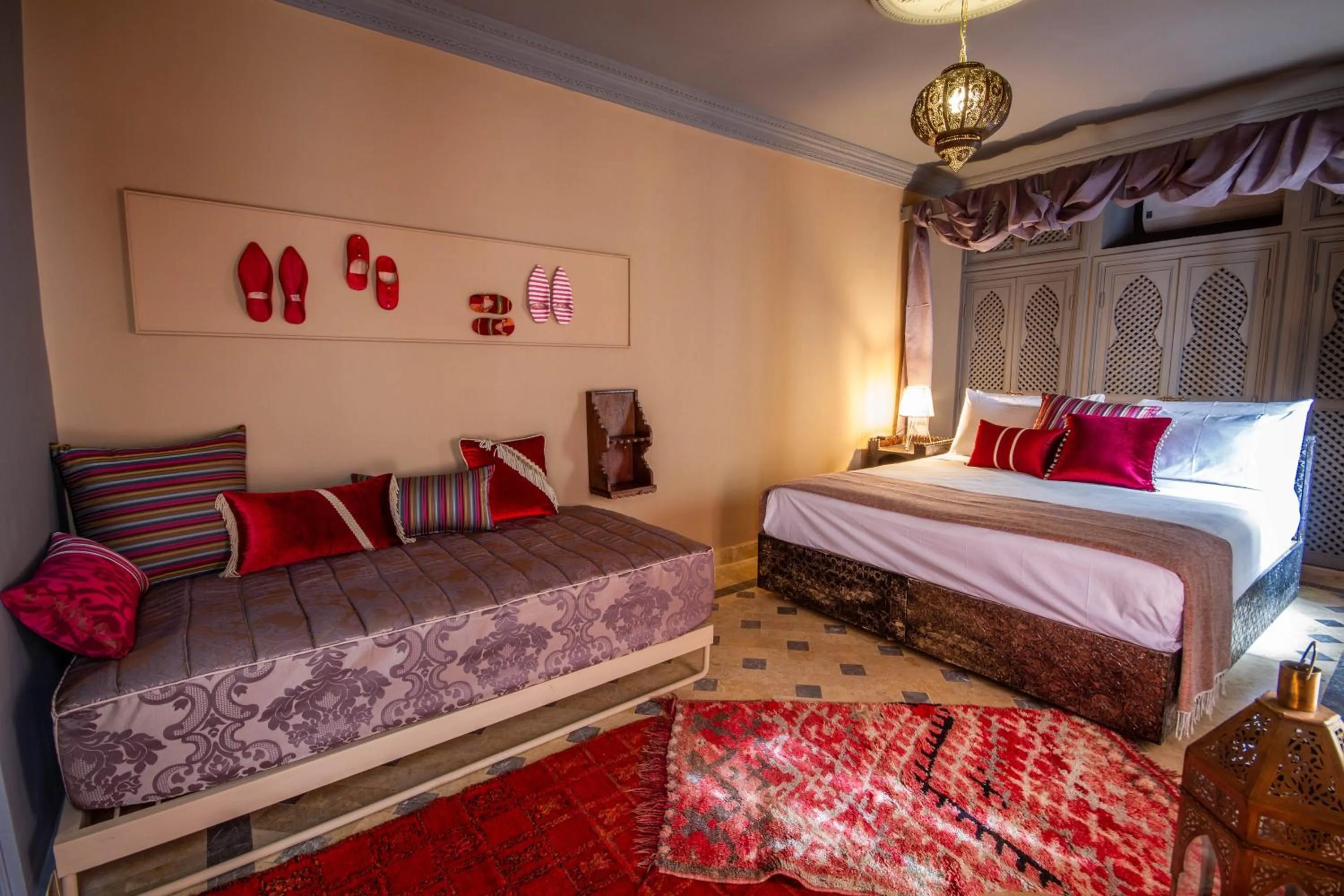 Bed in Riad SofYan & Spa
