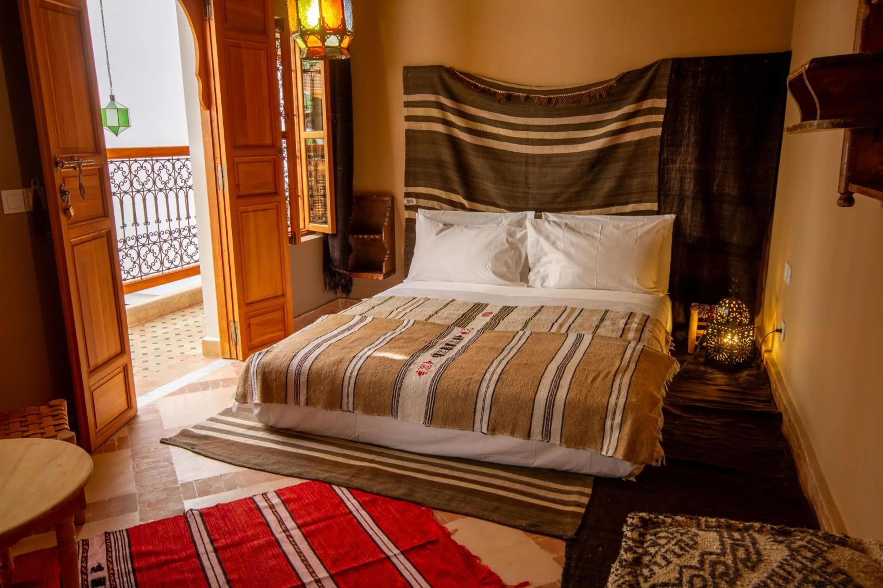 Bed in Riad SofYan & Spa