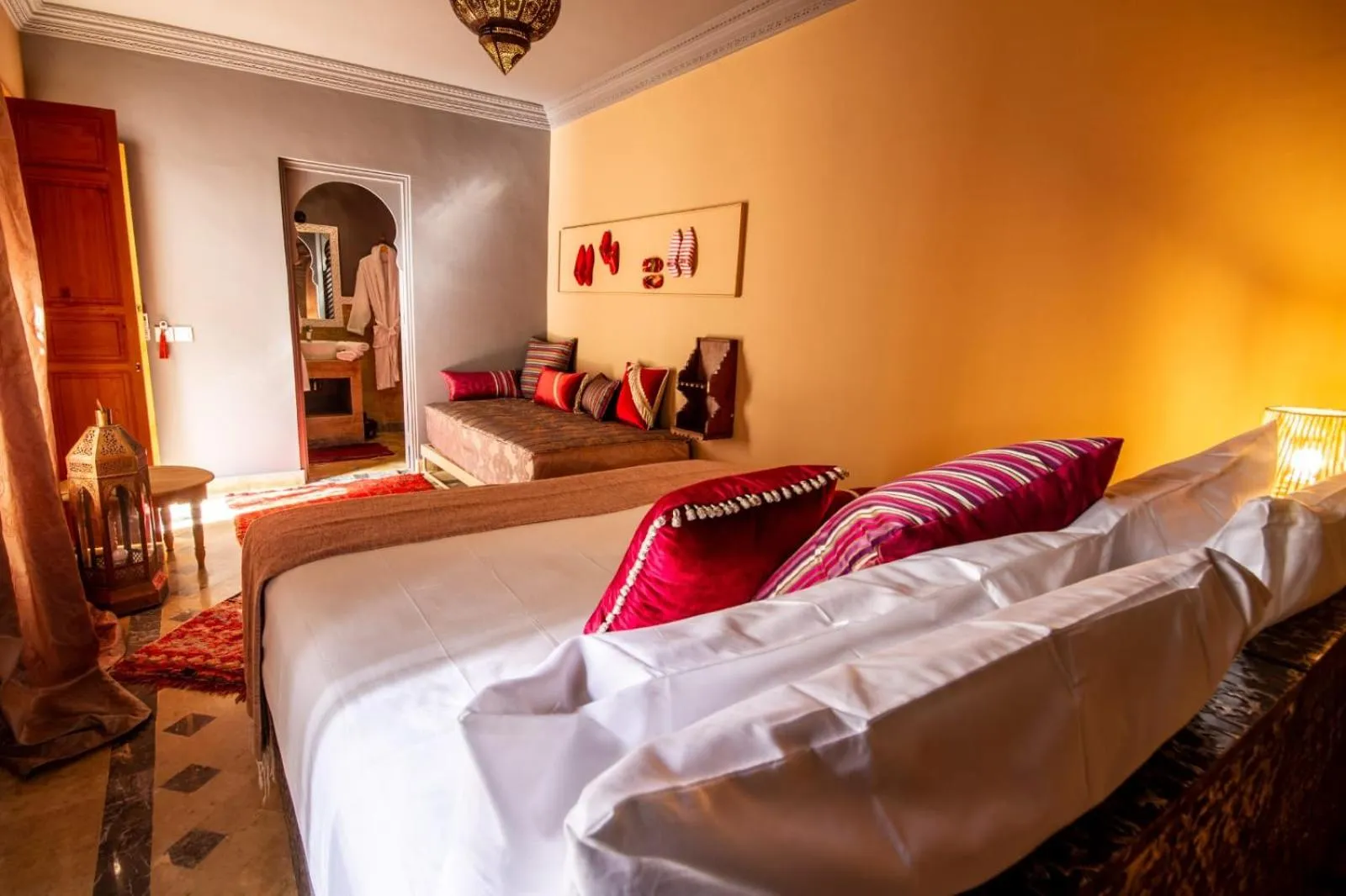 Bed in Riad SofYan & Spa
