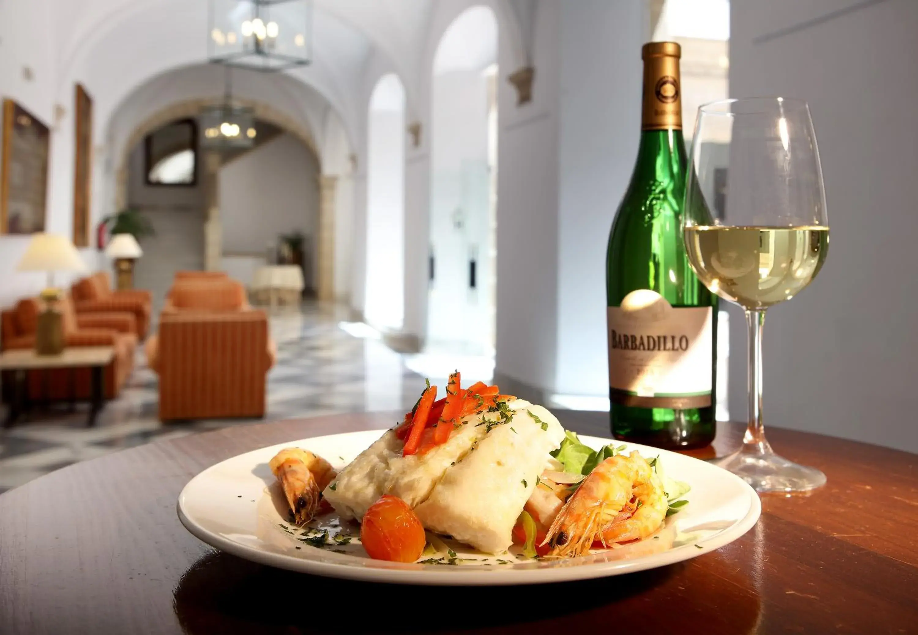 Food close-up in Crisol Monasterio de San Miguel Food close-up in Crisol Monasterio de San Miguel