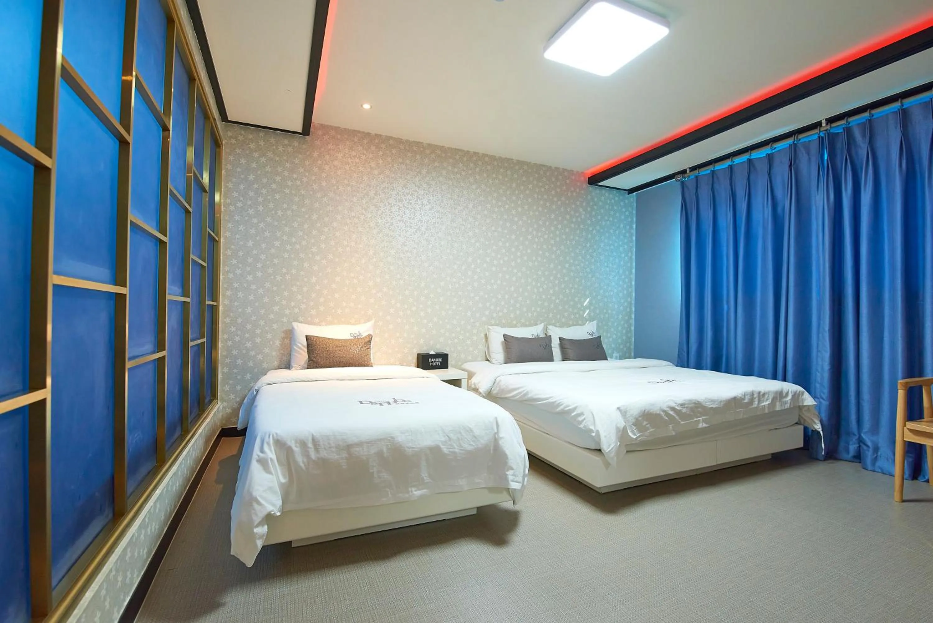 Bed in Hotel Danube Seomyeon