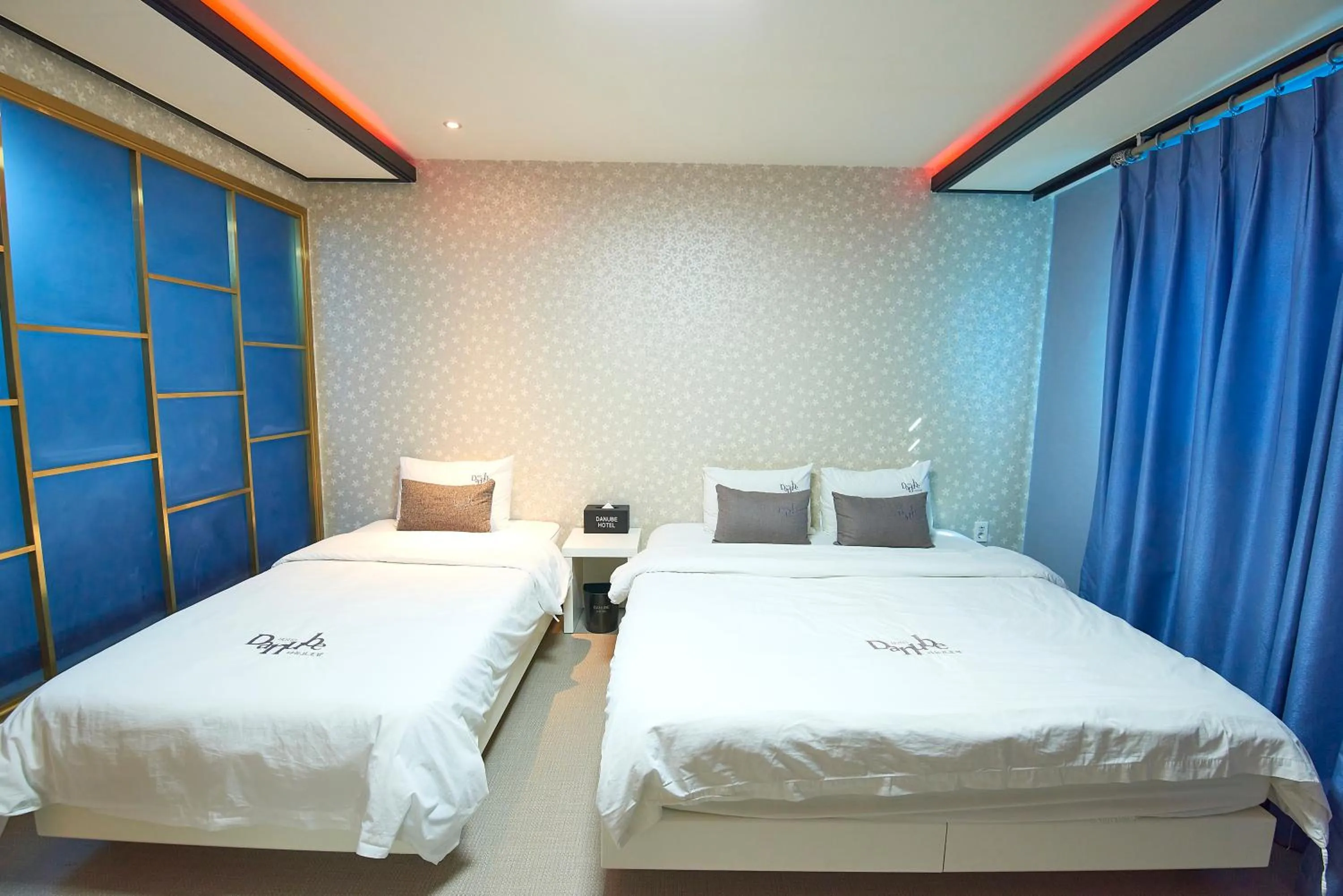 Bed in Hotel Danube Seomyeon