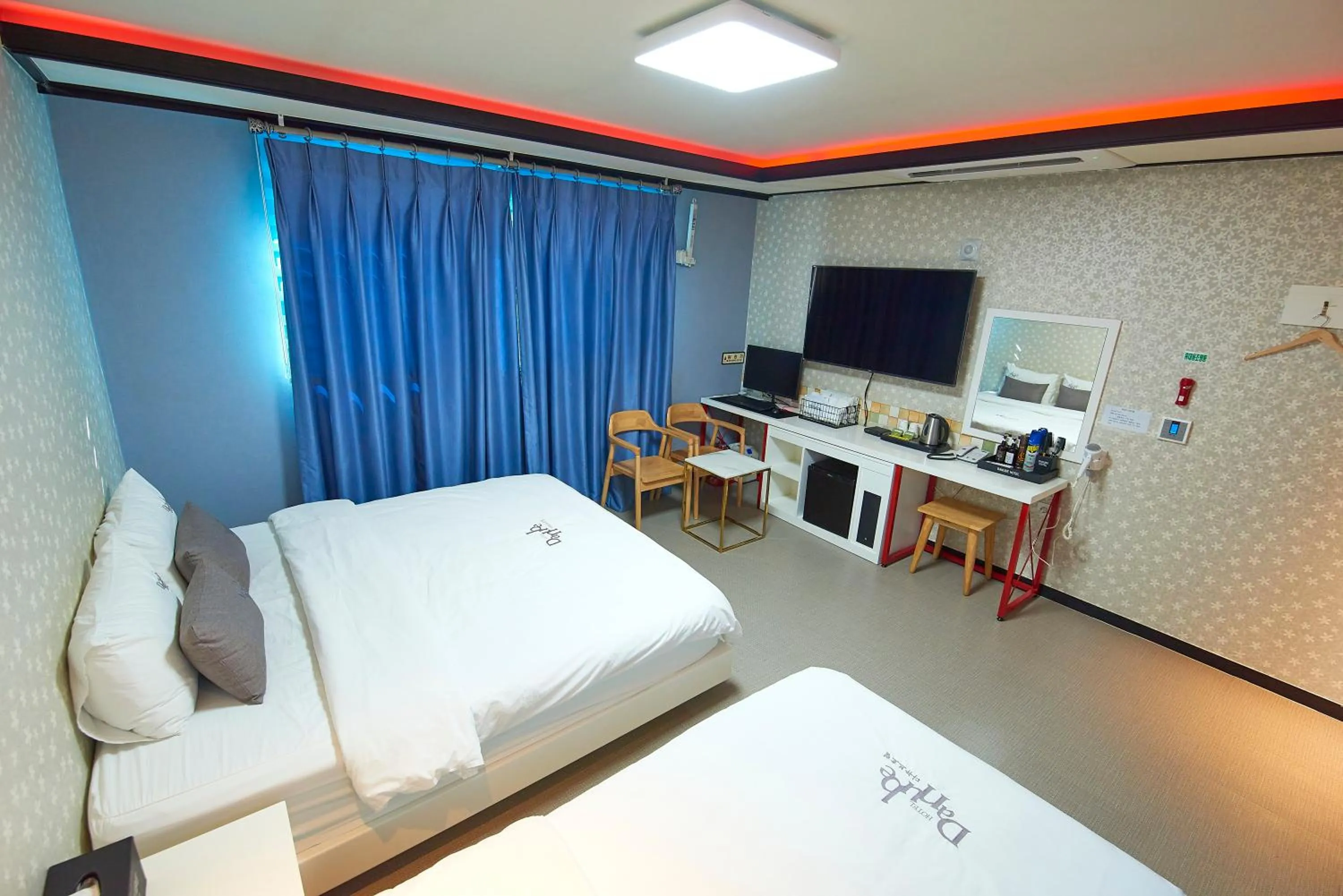 Bed in Hotel Danube Seomyeon