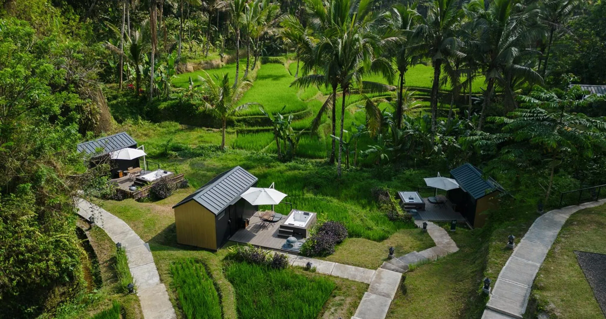Natural landscape in Bobocabin Ubud, Bali