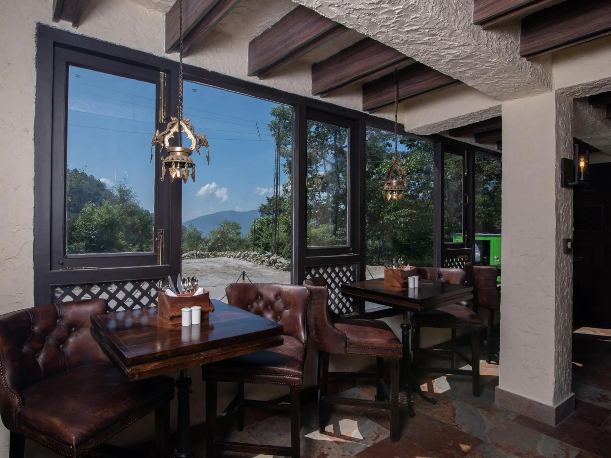 Dining area in Tree of Life Indra Mandala Hotel, Gangtok