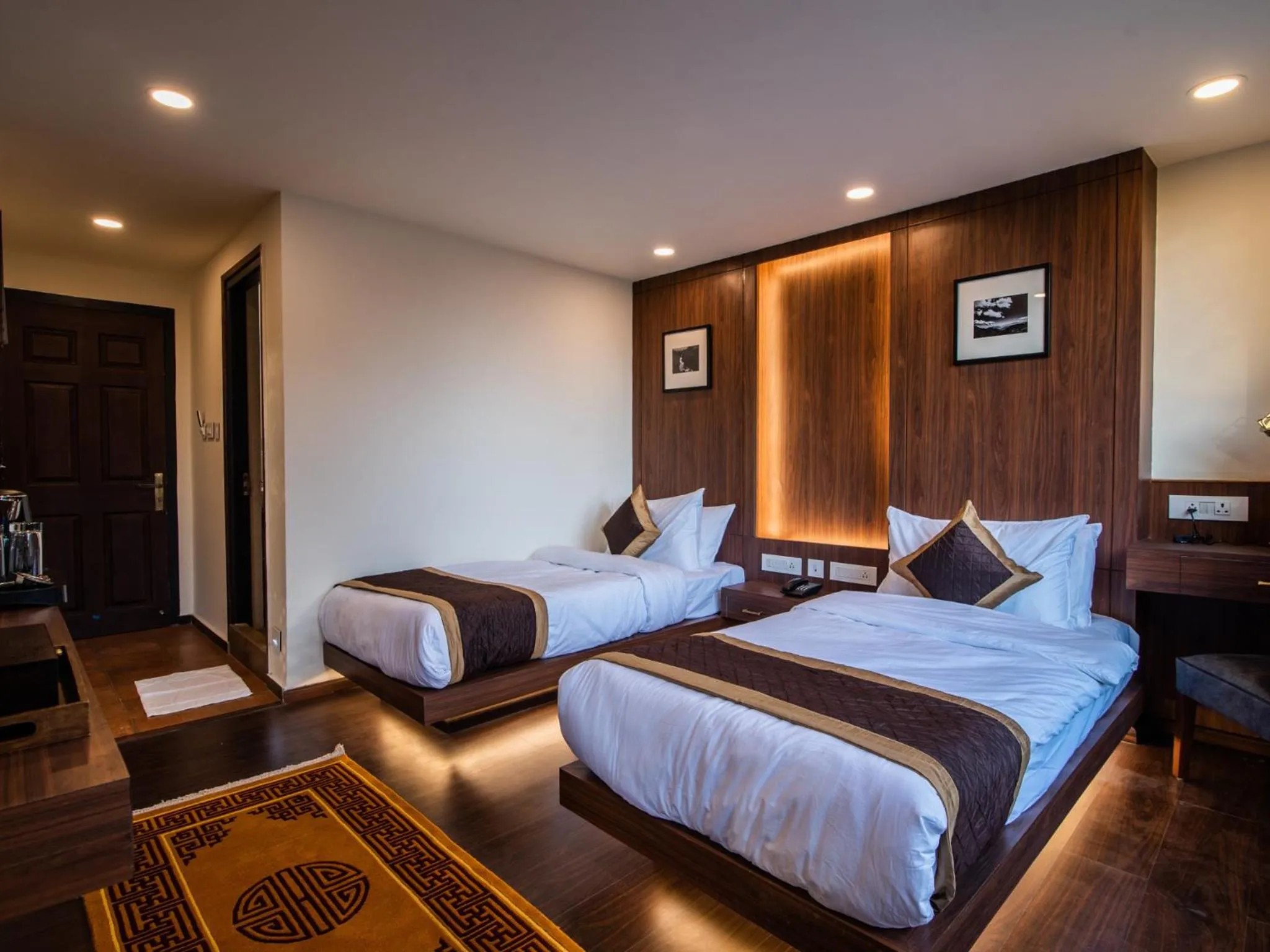 Bed in Tree of Life Indra Mandala Hotel, Gangtok