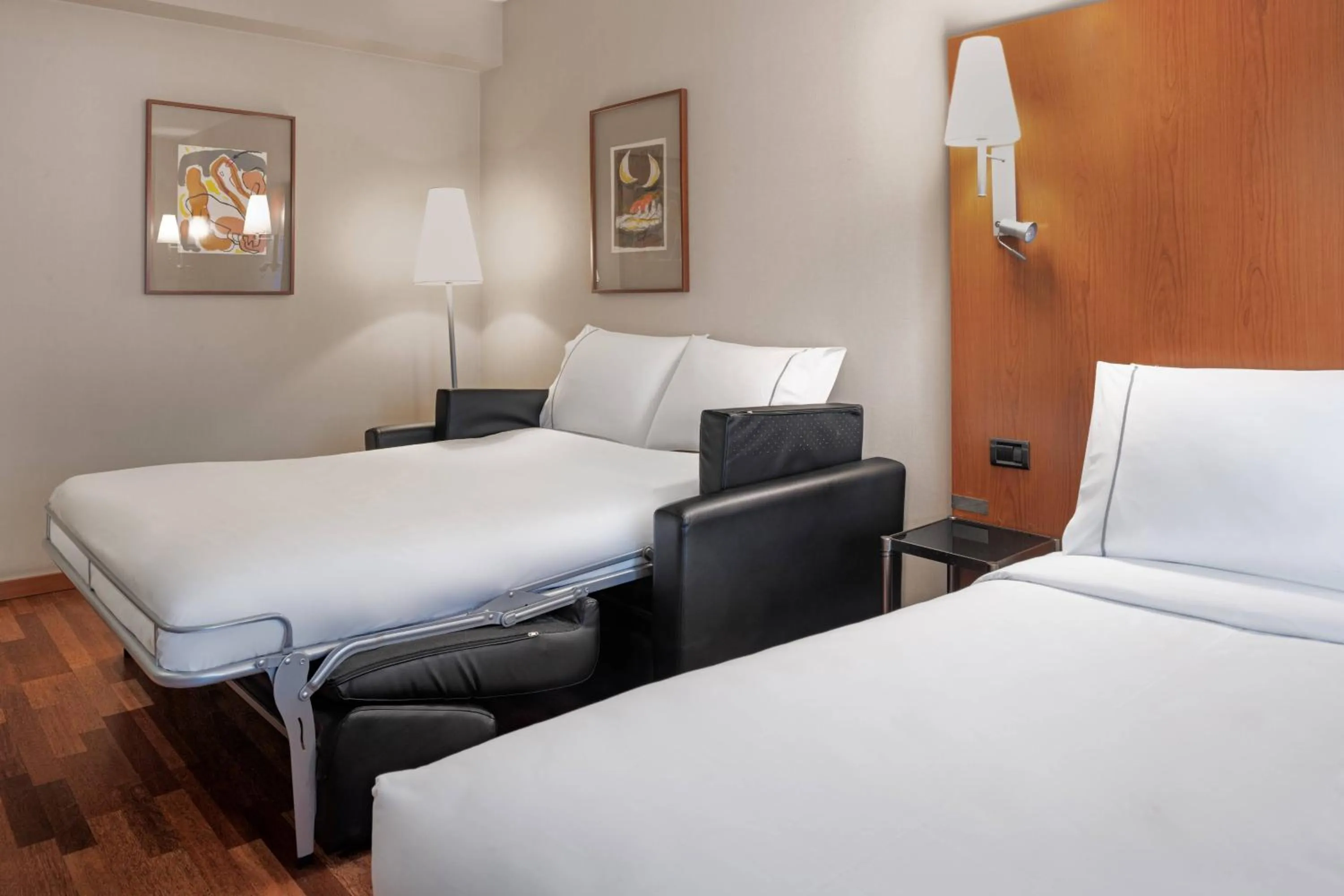 Photo of the whole room, Bed in AC Hotel Ponferrada by Marriott