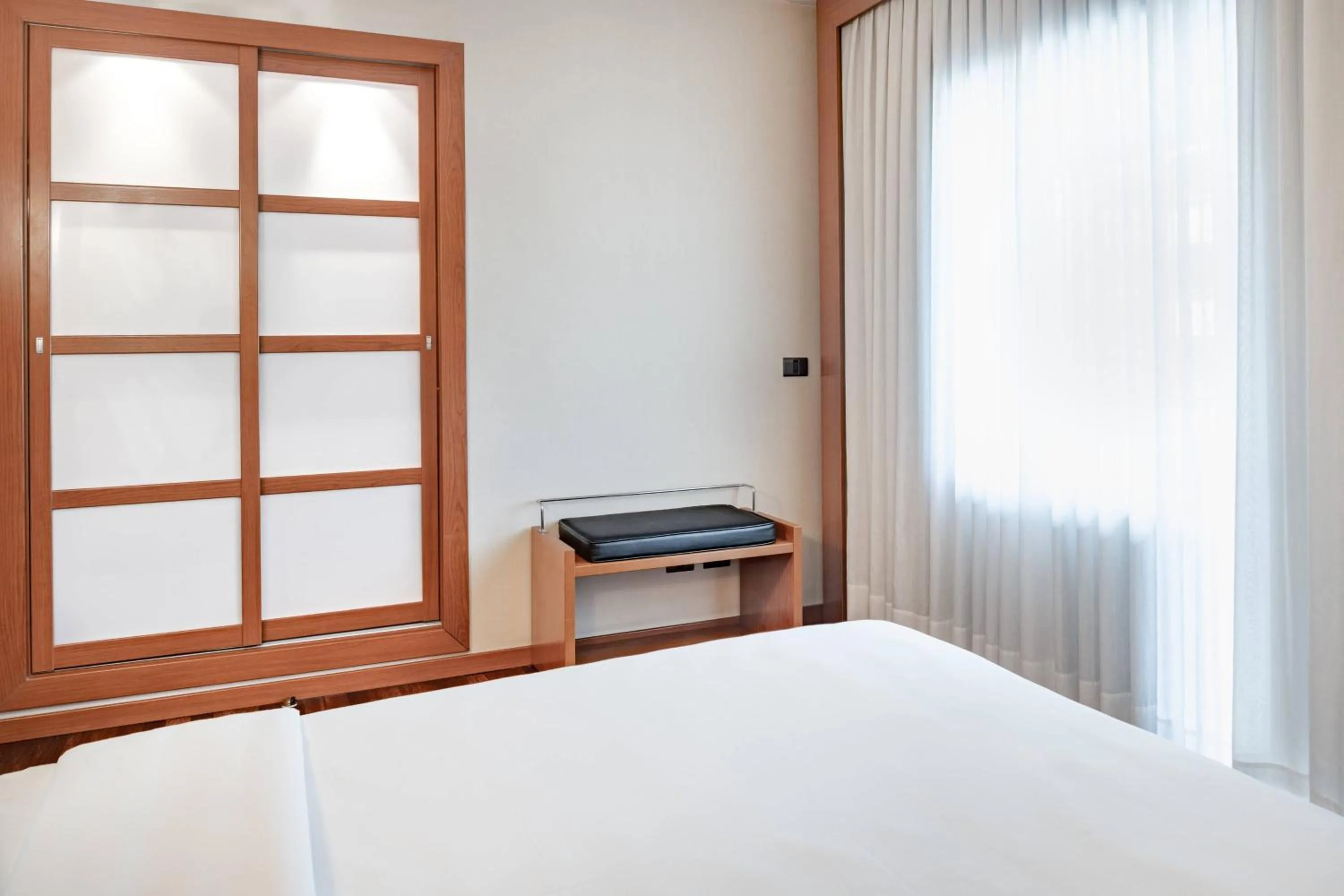 Photo of the whole room, Bed in AC Hotel Ponferrada by Marriott