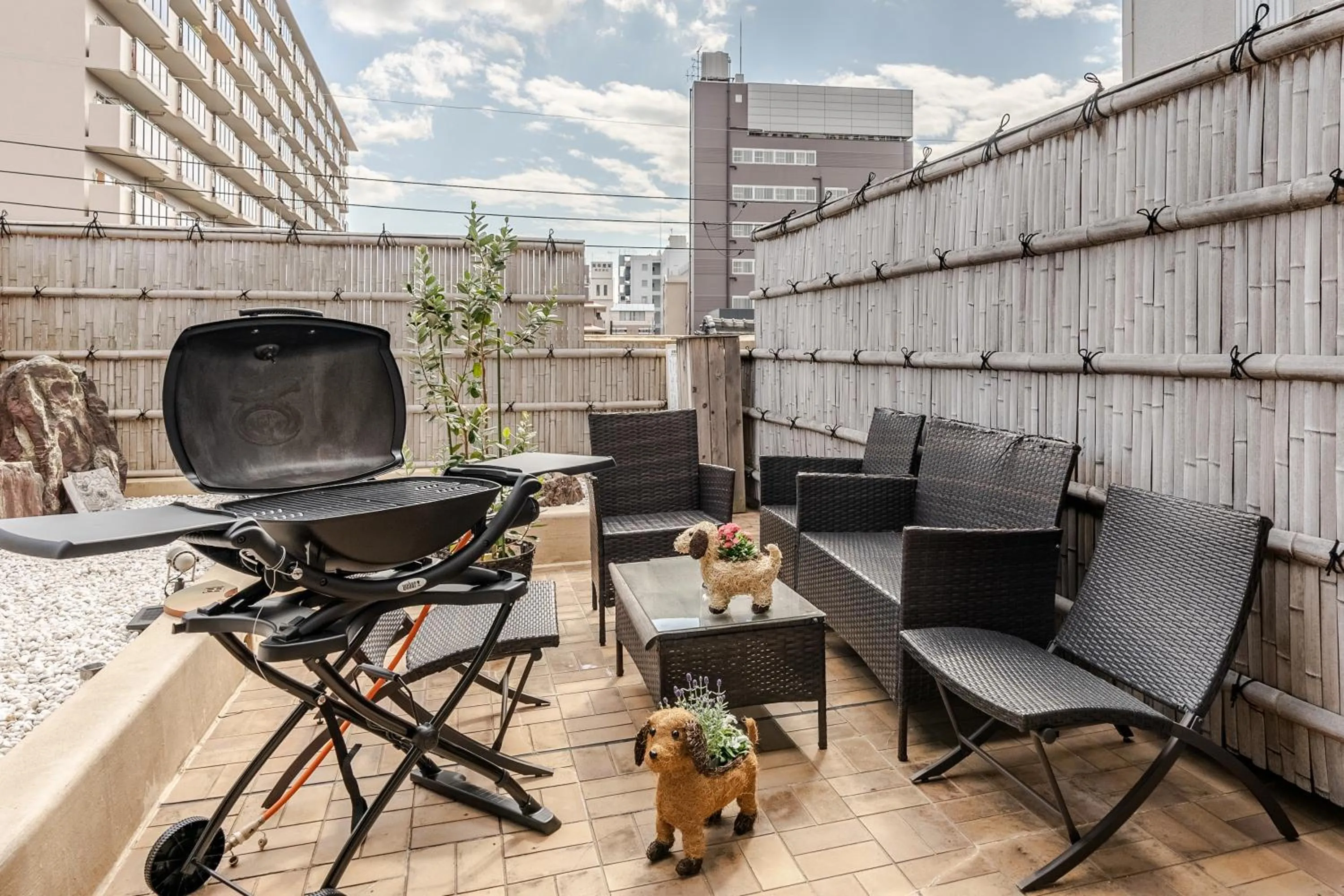 BBQ facilities in Residence Ferie Nara station